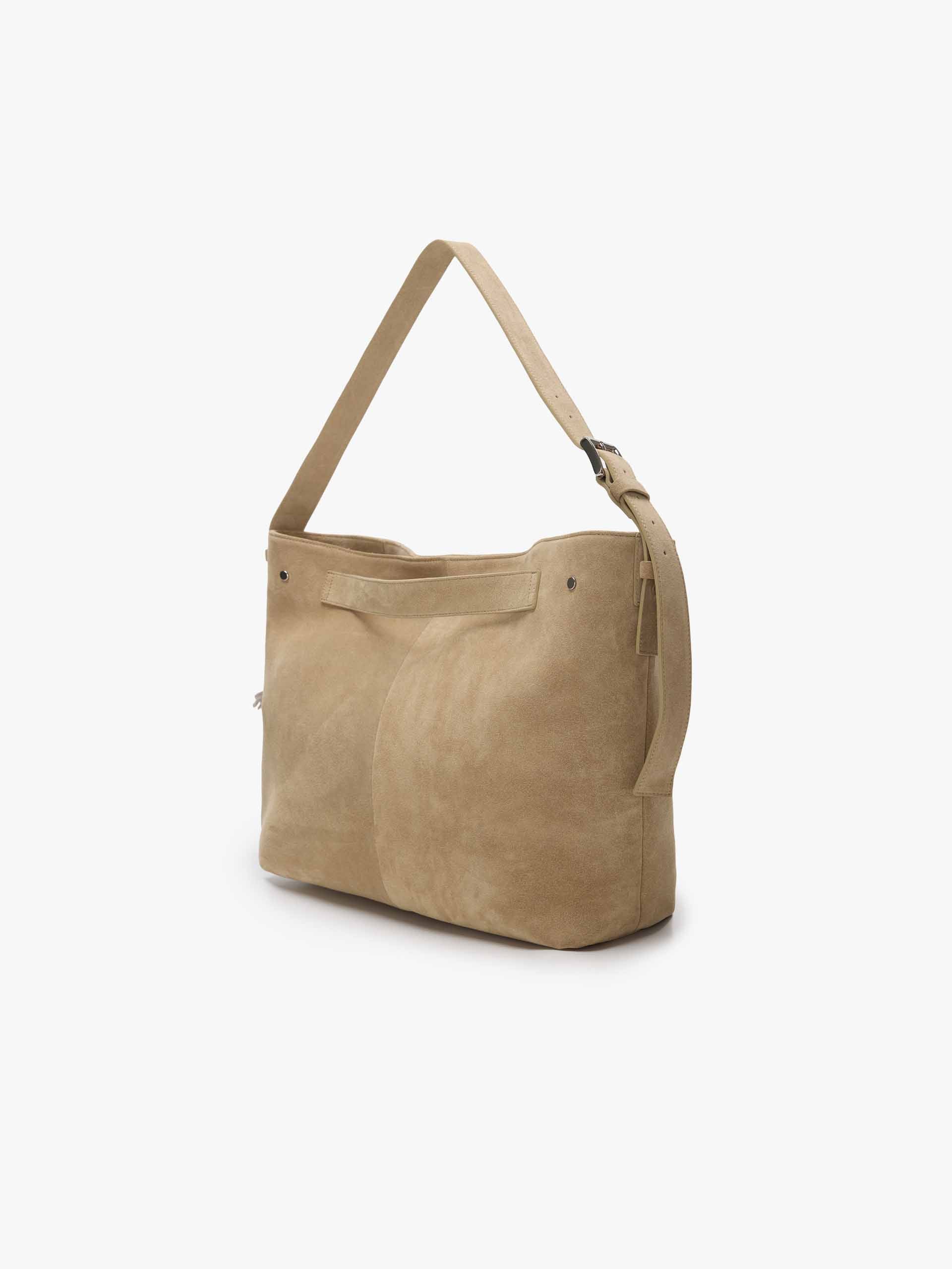 Relaxed Suede Shoulder Bag - Image 3