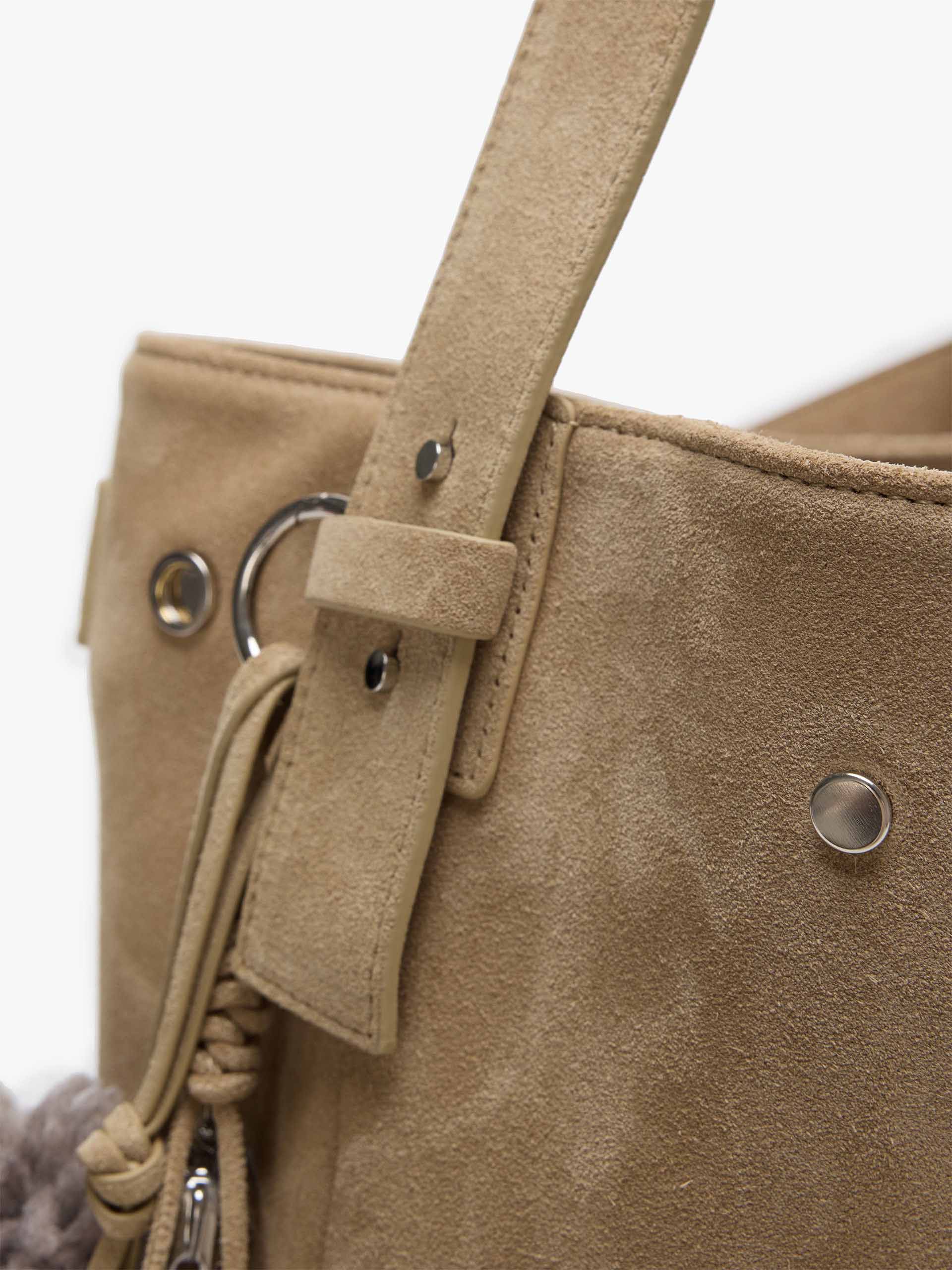 Relaxed Suede Shoulder Bag - Image 5