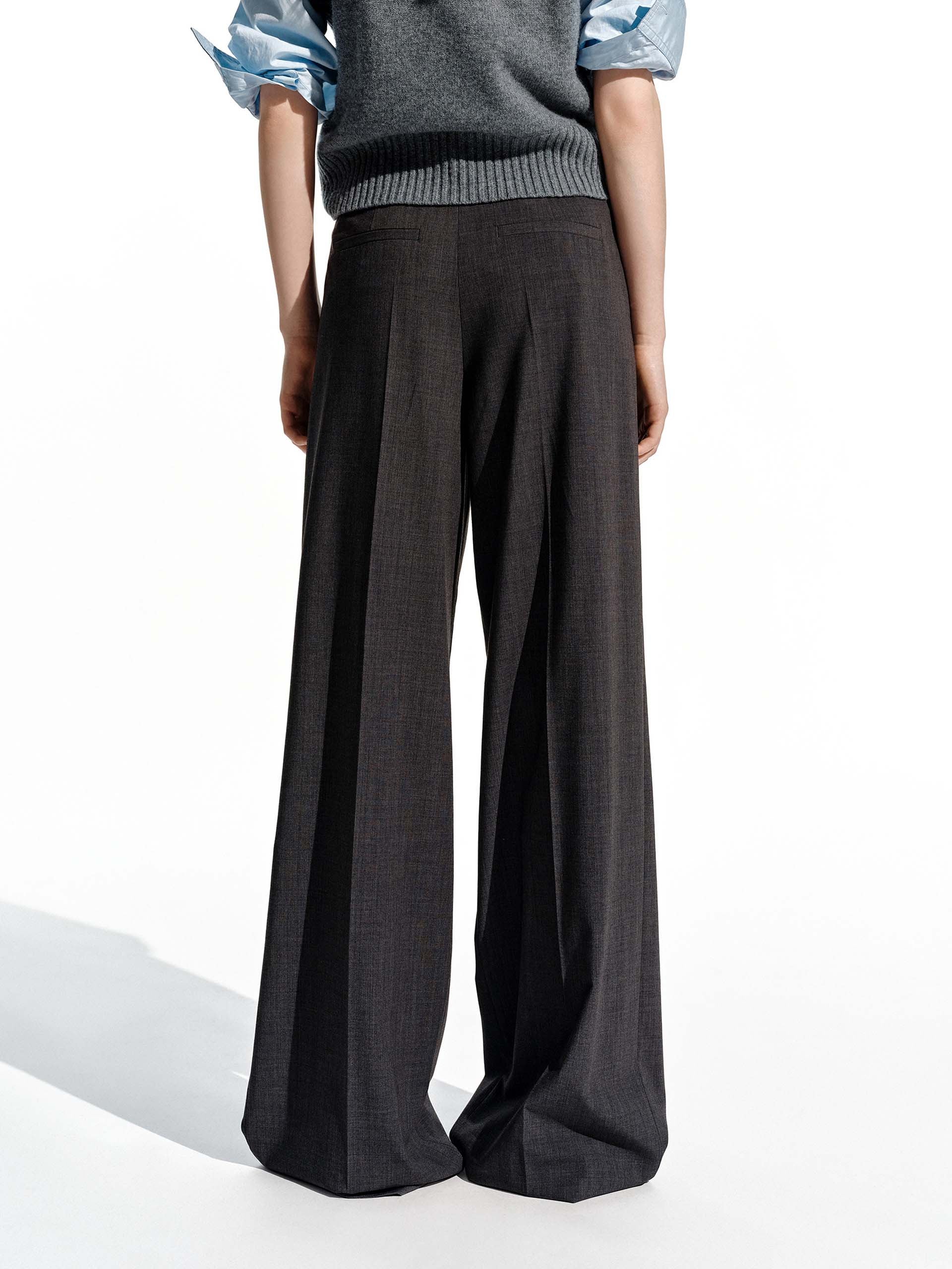 Relaxed Wide Leg Trousers - Image 3