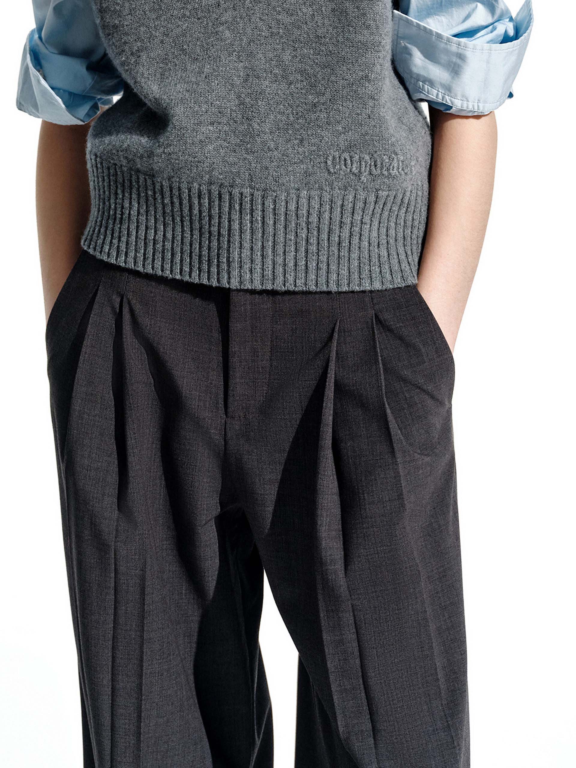 Relaxed Wide Leg Trousers - Image 8