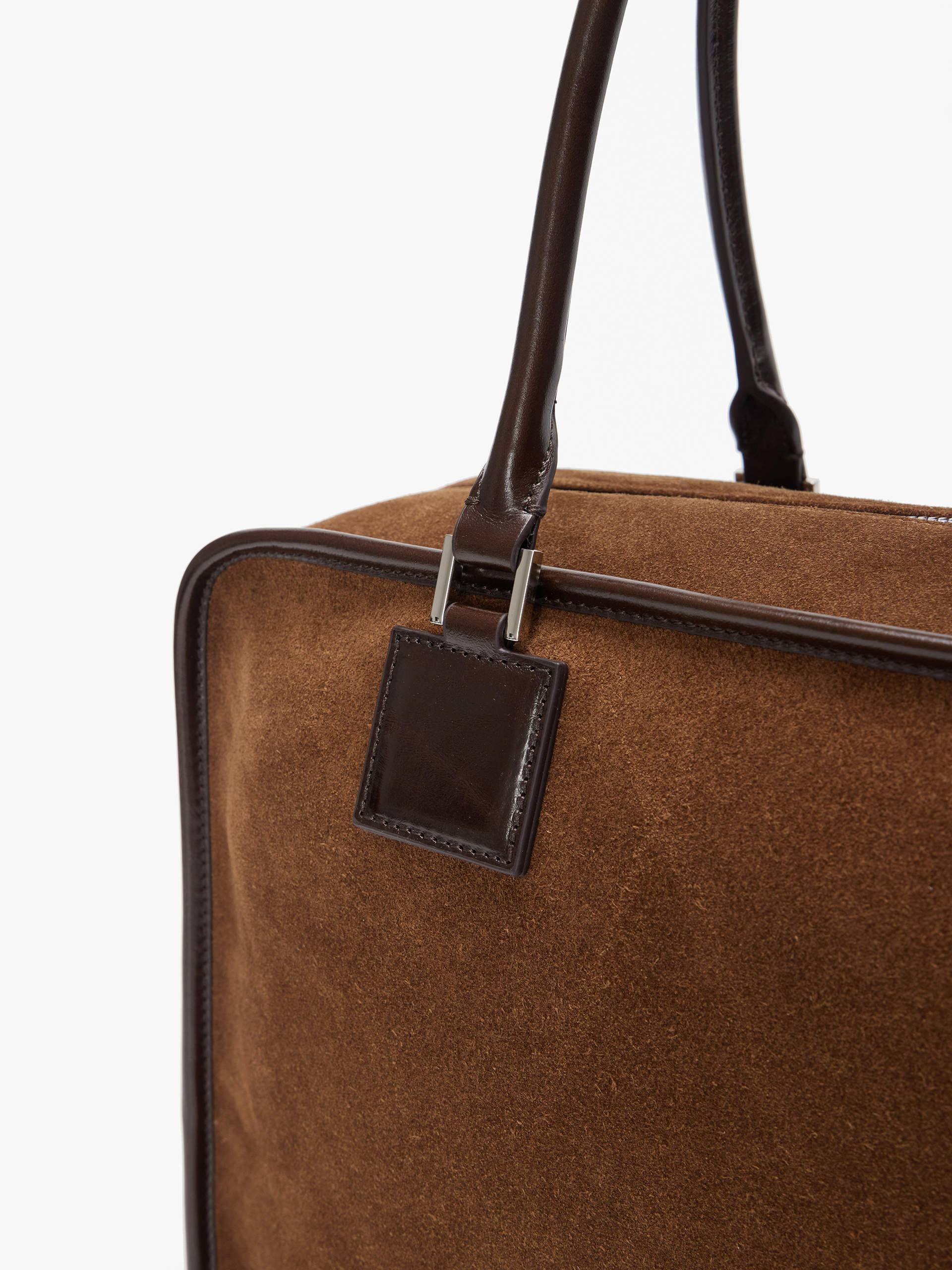 Retro Suede Handbag - Image 4