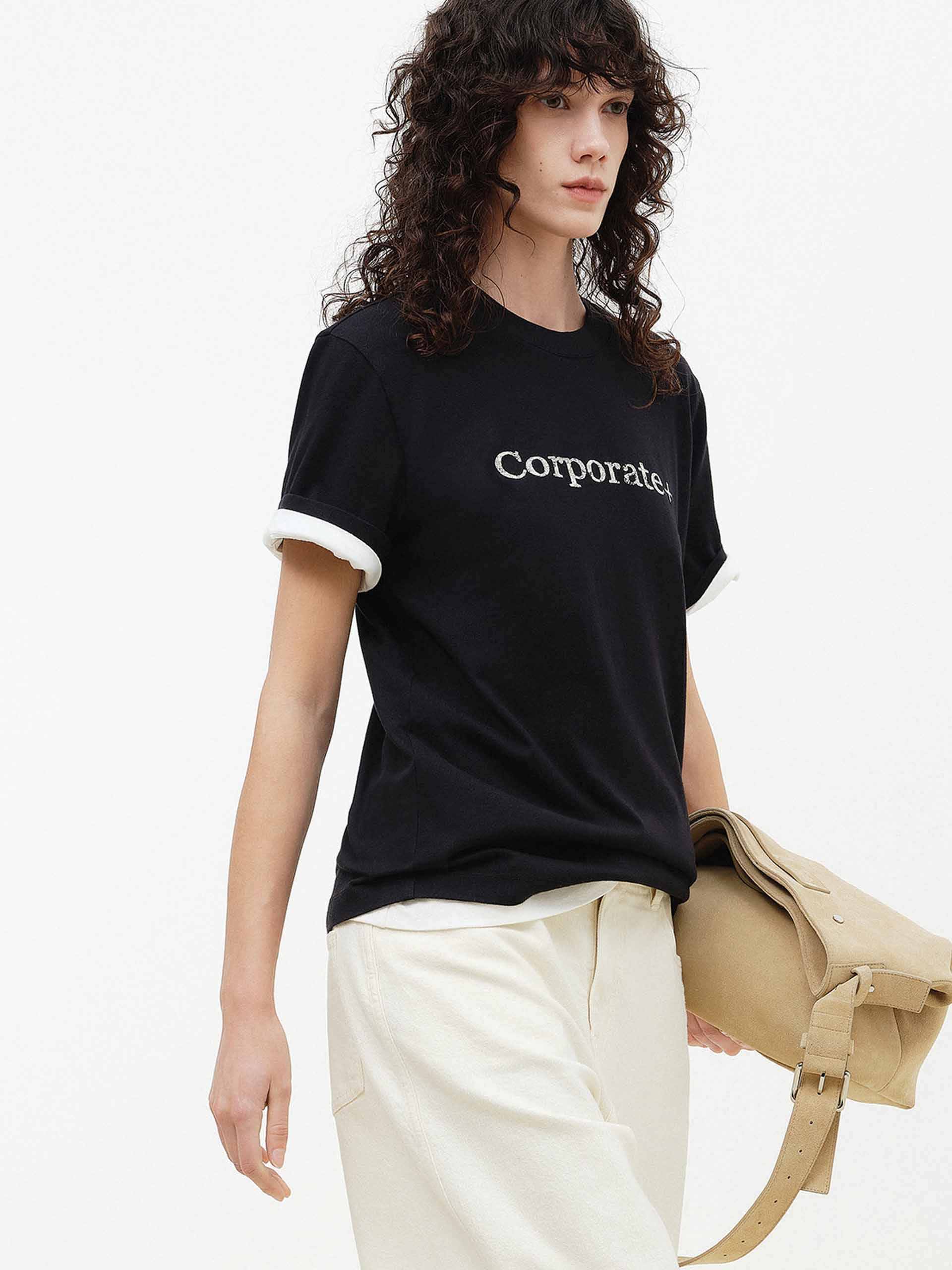 Rhinestone Detail Cotton T-shirt - Image 3