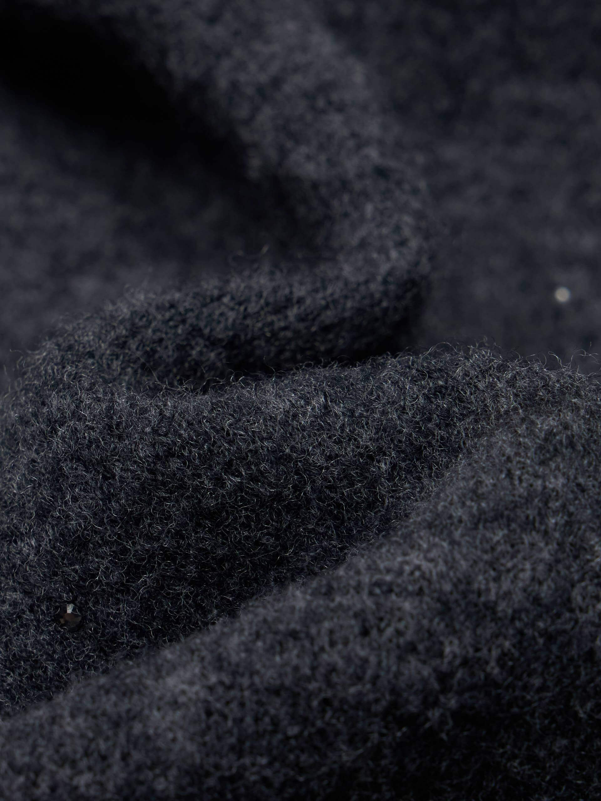 Rhinestone Wool Blend Cardigan - Image 4