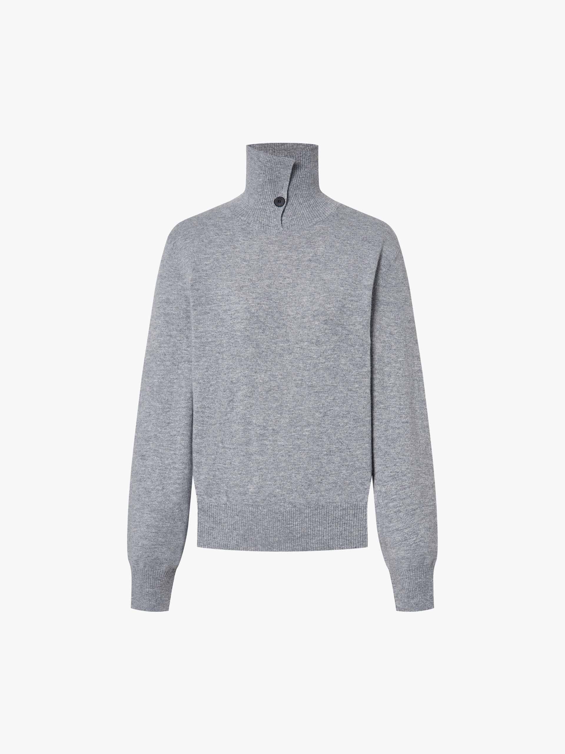 Ribbed Collar Knitted Sweater - Image 20