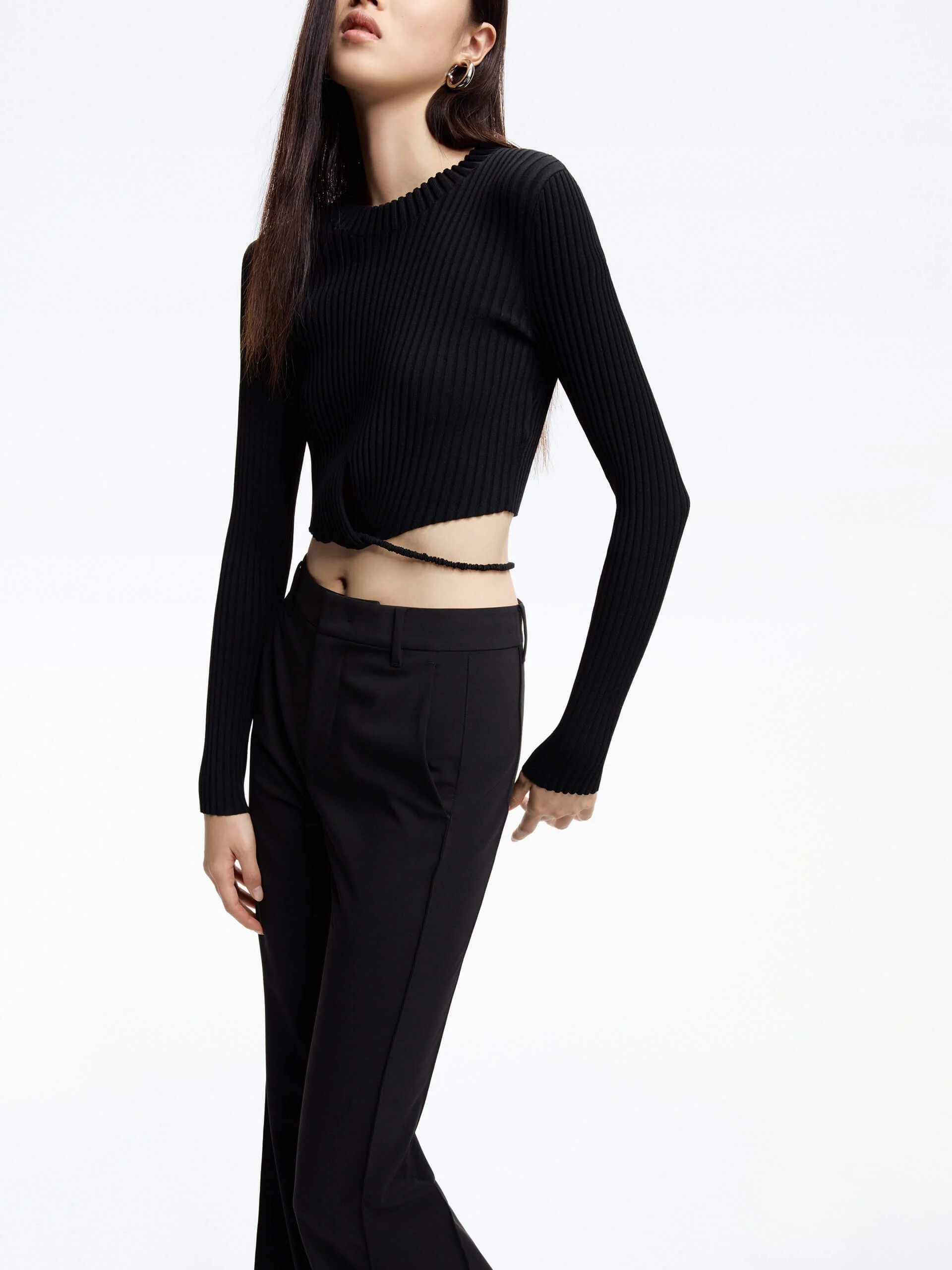 Ribbed Knit Strap Top - Image 7
