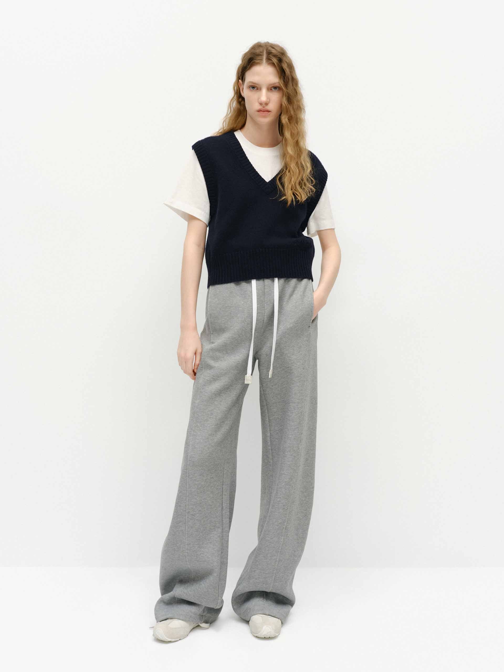 Ribbed Trim Knit Vest - Image 16