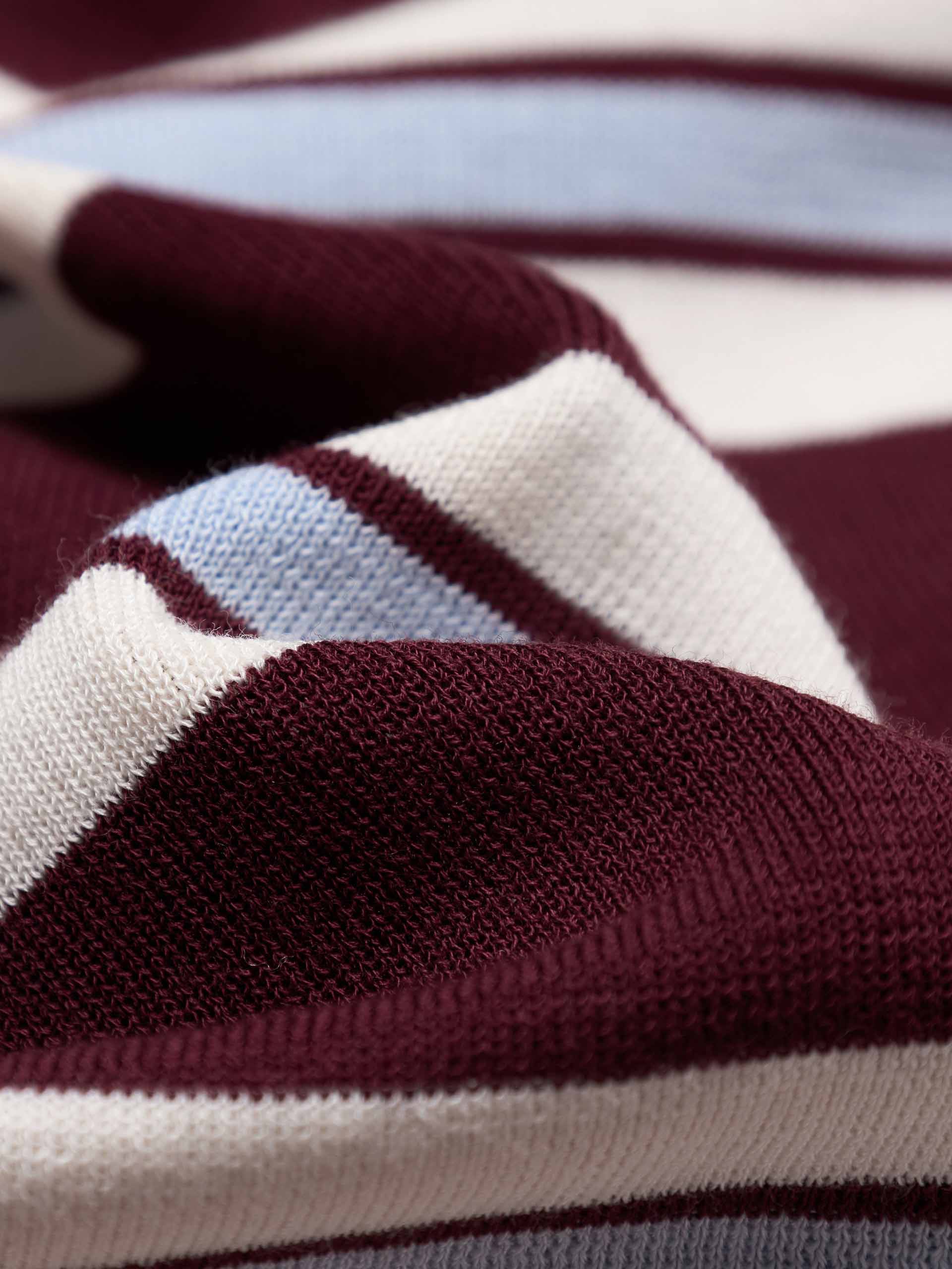 Ribbed Trim Striped Cardigan - Image 4