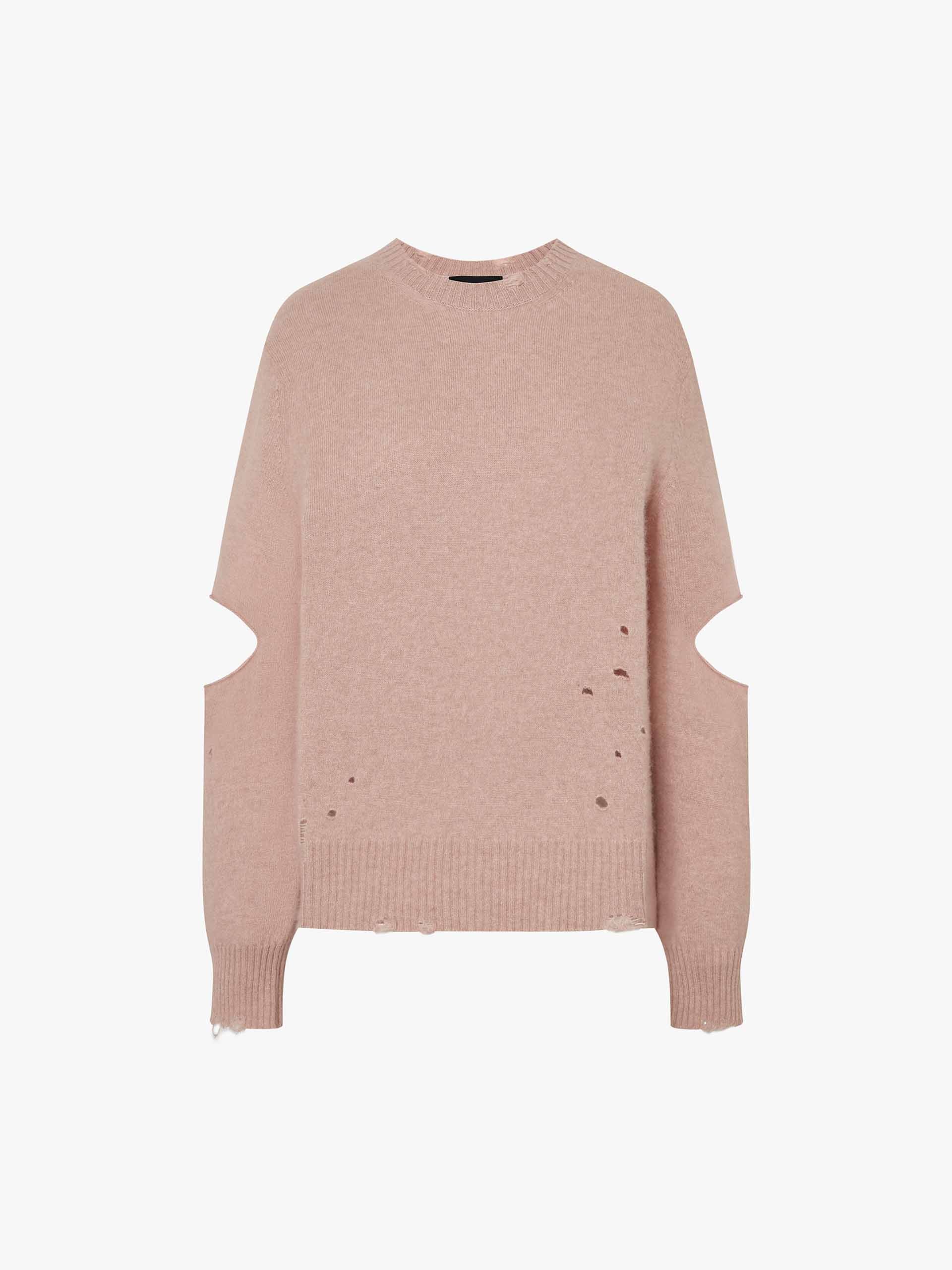 Ripped Cutout Sleeves Knitted Top - Image 13