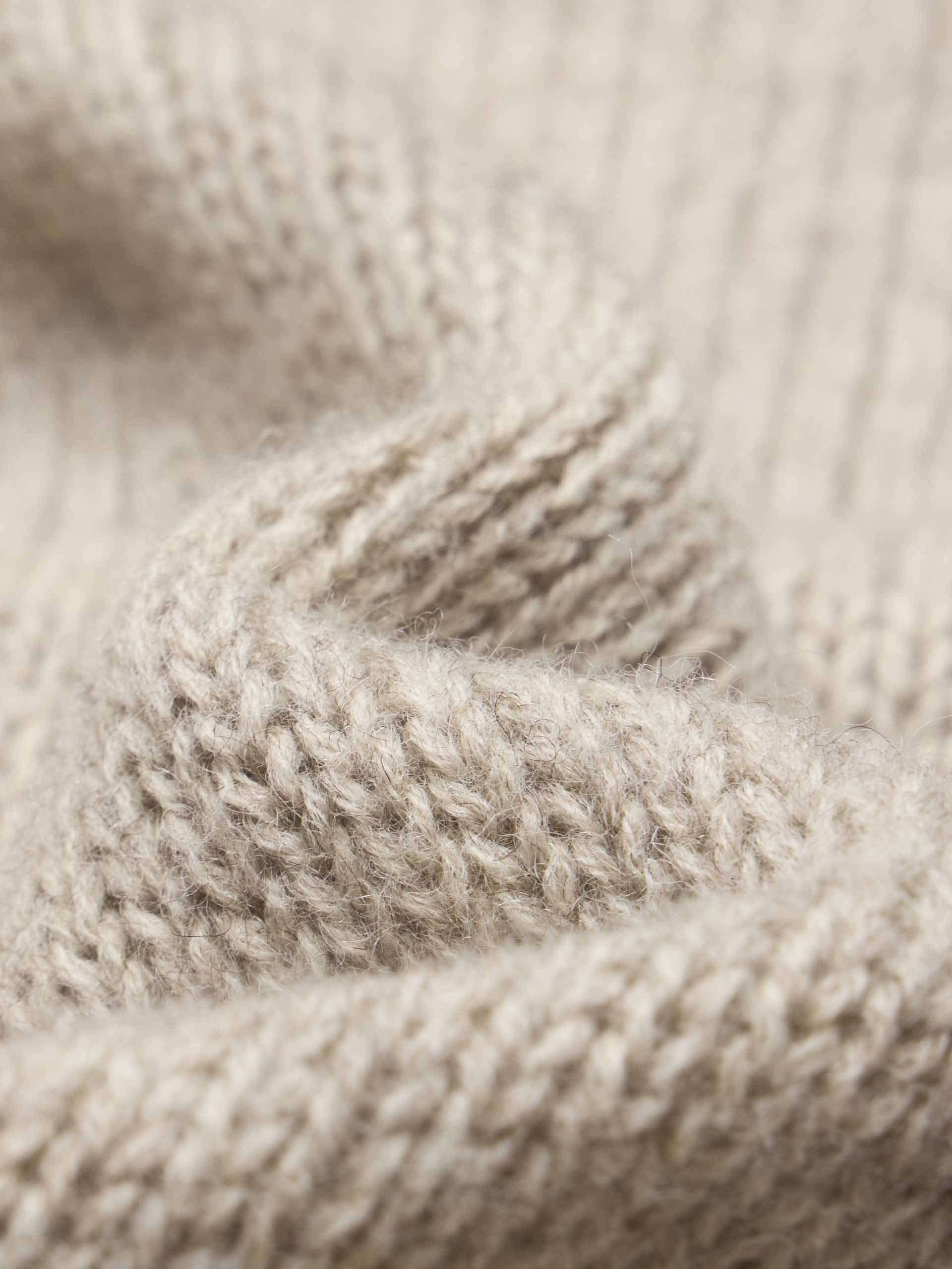 Ripped Detail Wool Cardigan - Image 4