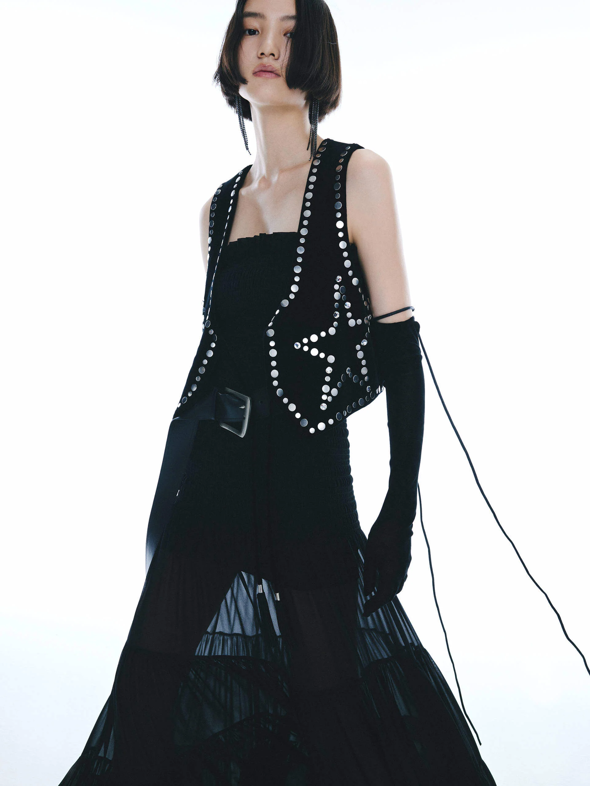 Rivet Embellished Waistcoat - Image 8