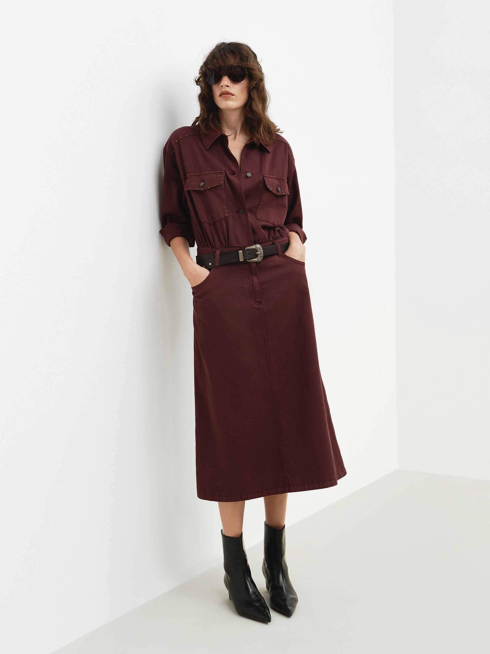 Riveted Detail Cargo Dress - Image 2
