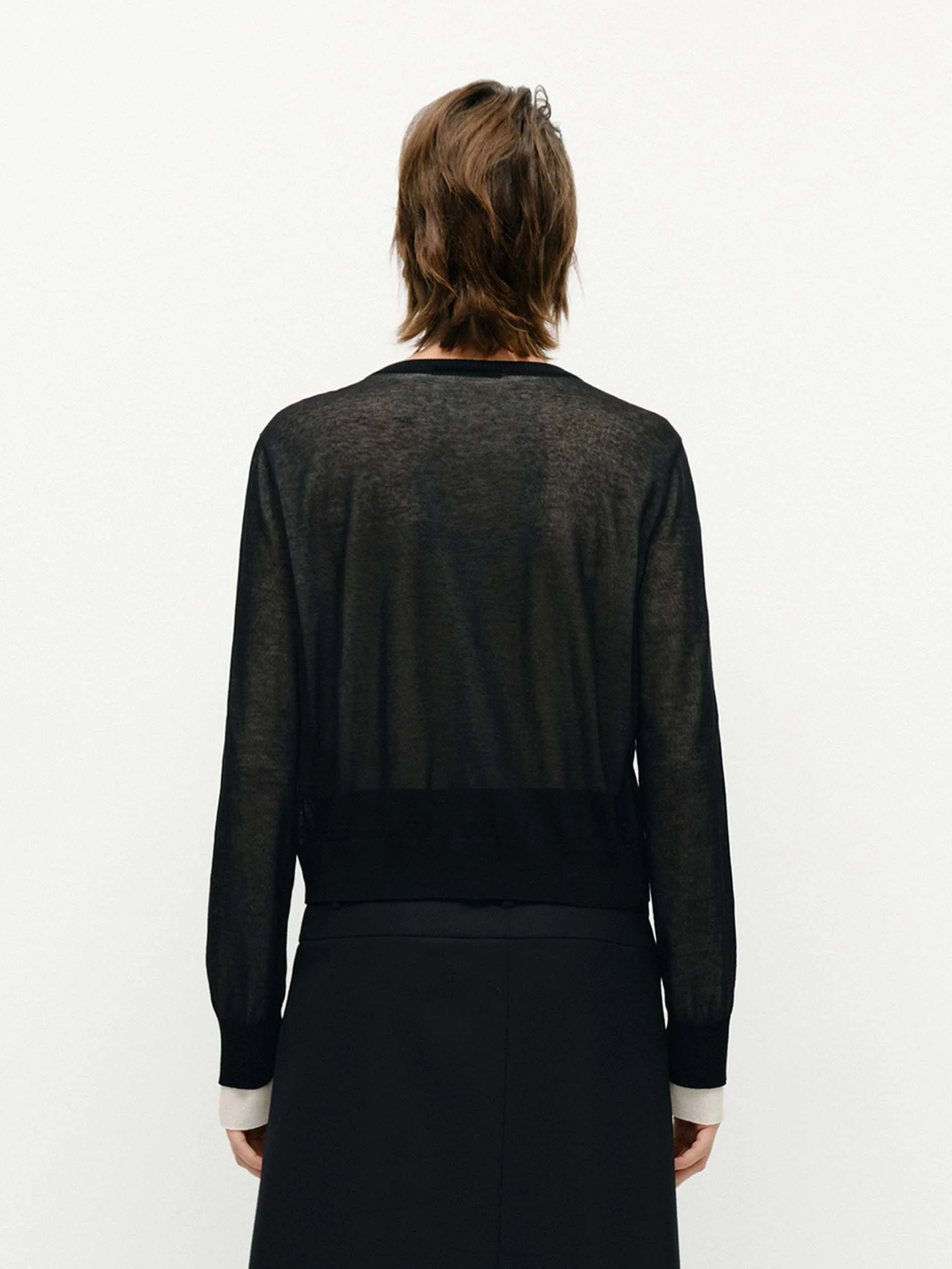 Round Neck Cardigan Set - Image 3