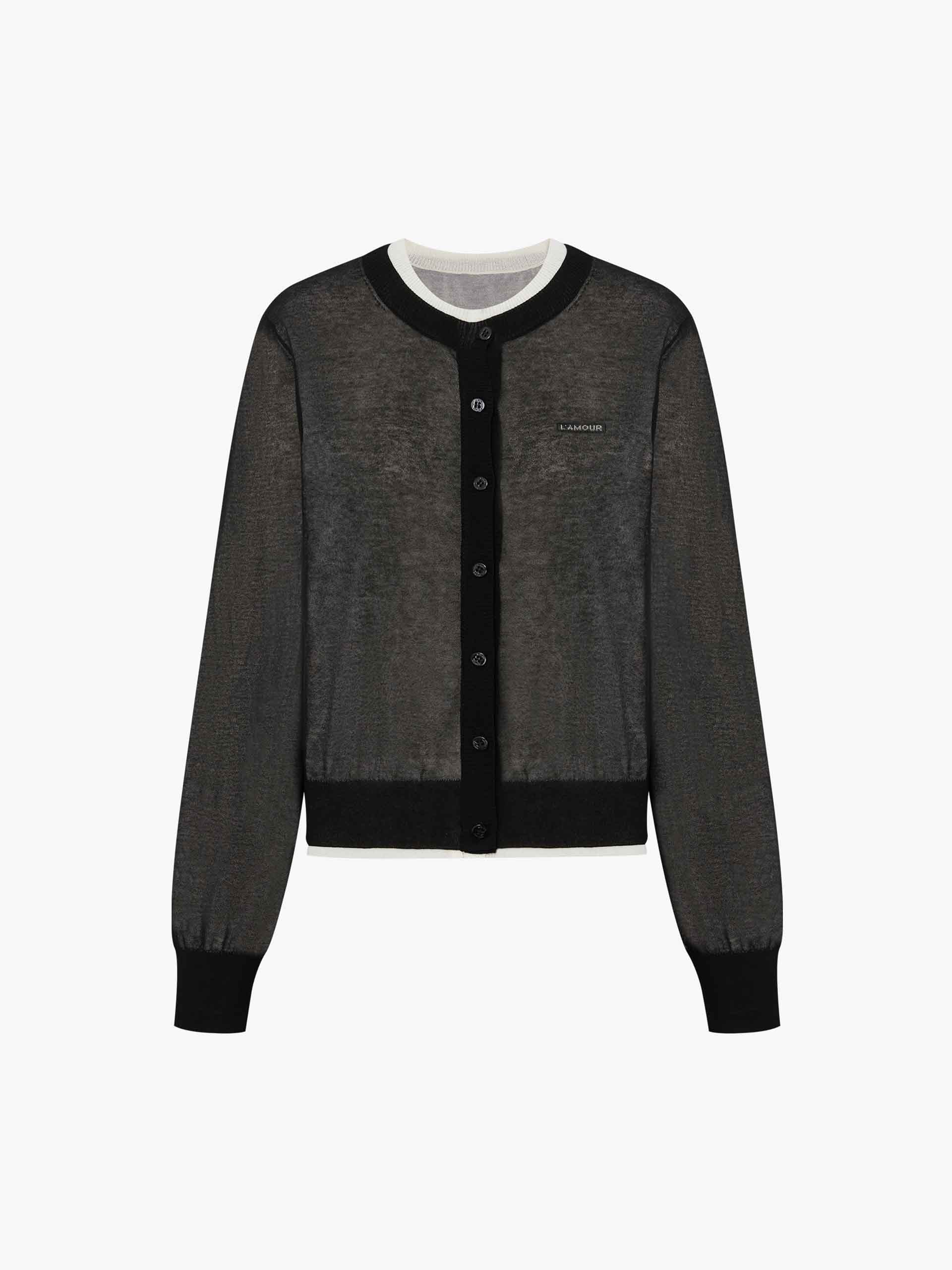 Round Neck Cardigan Set - Image 5