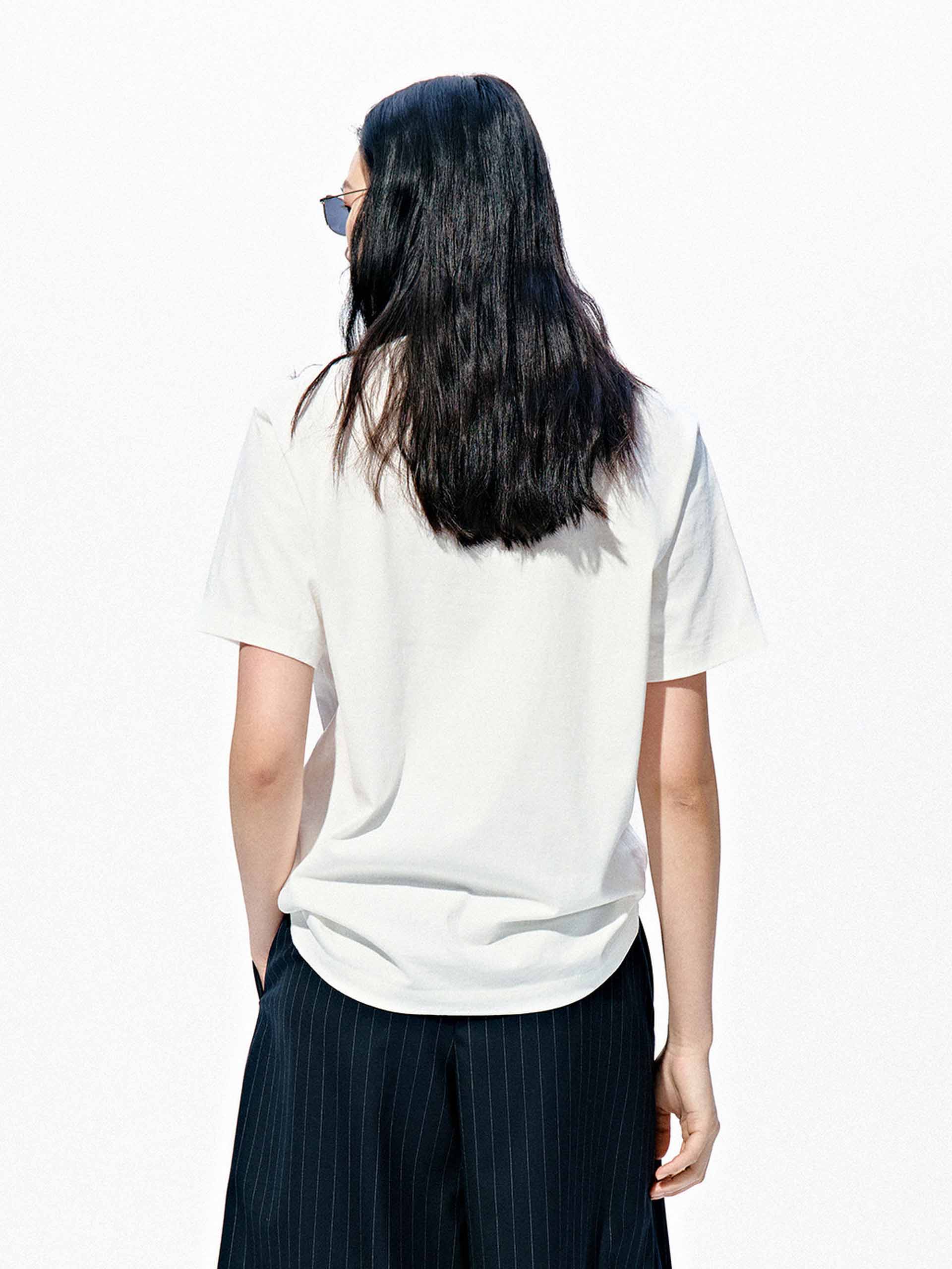 Round Neck Cotton T-Shirt - Image 11