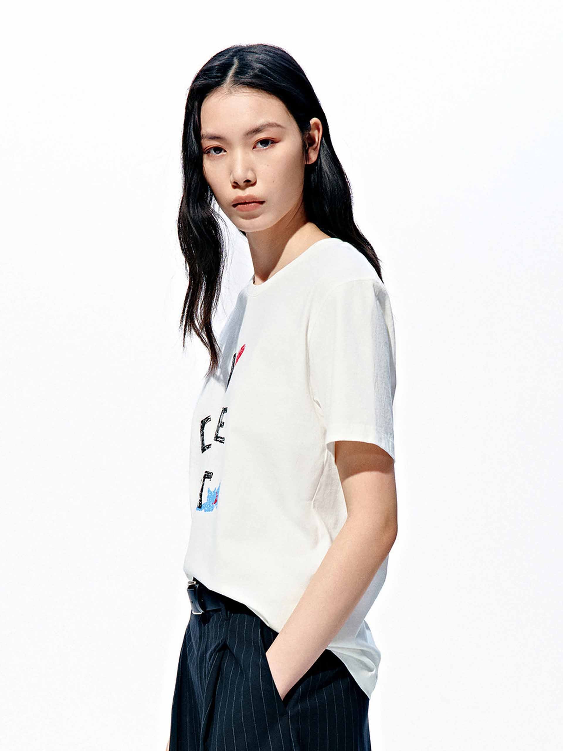 Round Neck Cotton T-Shirt - Image 15