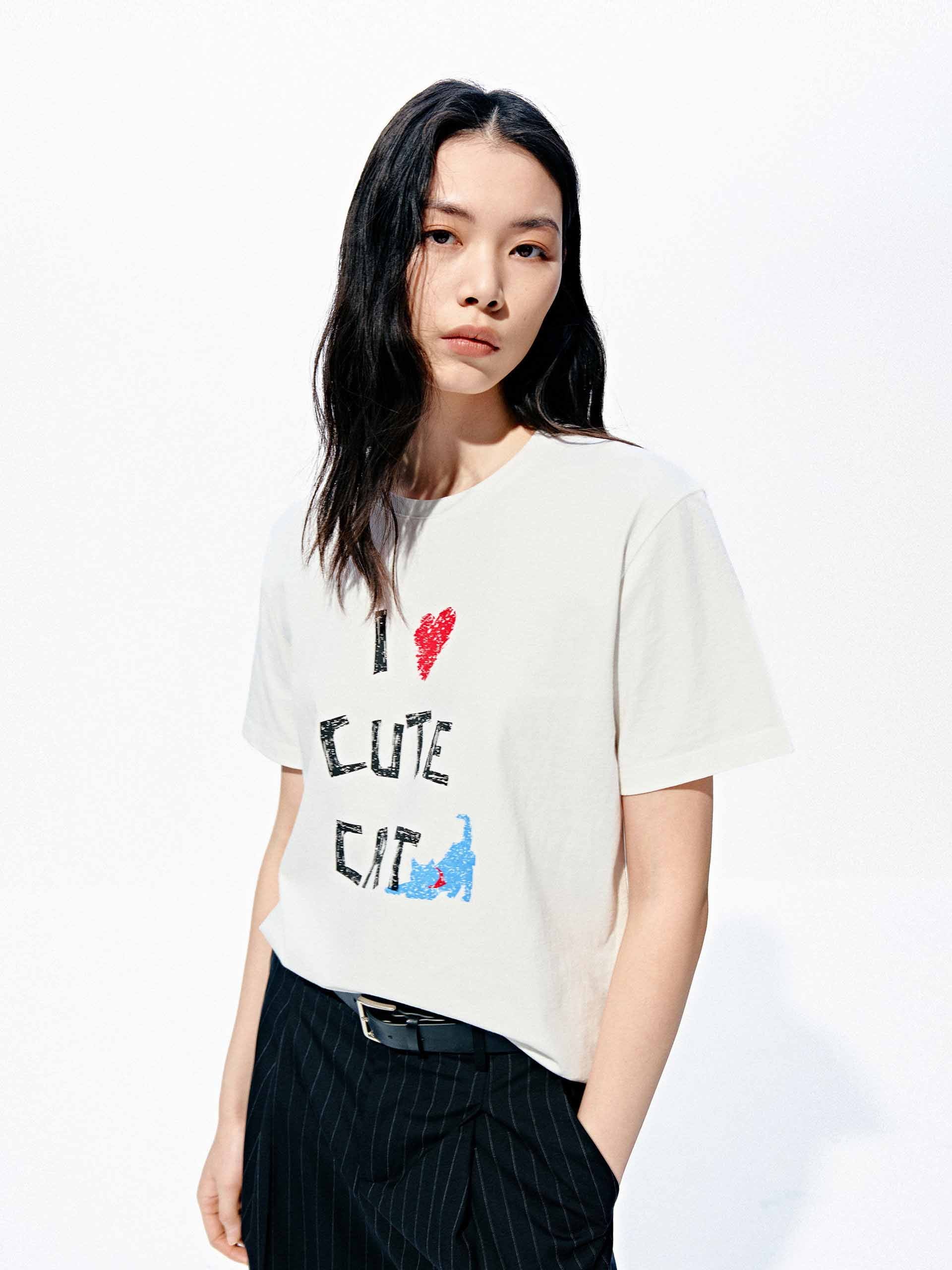 Round Neck Cotton T-Shirt - Image 9