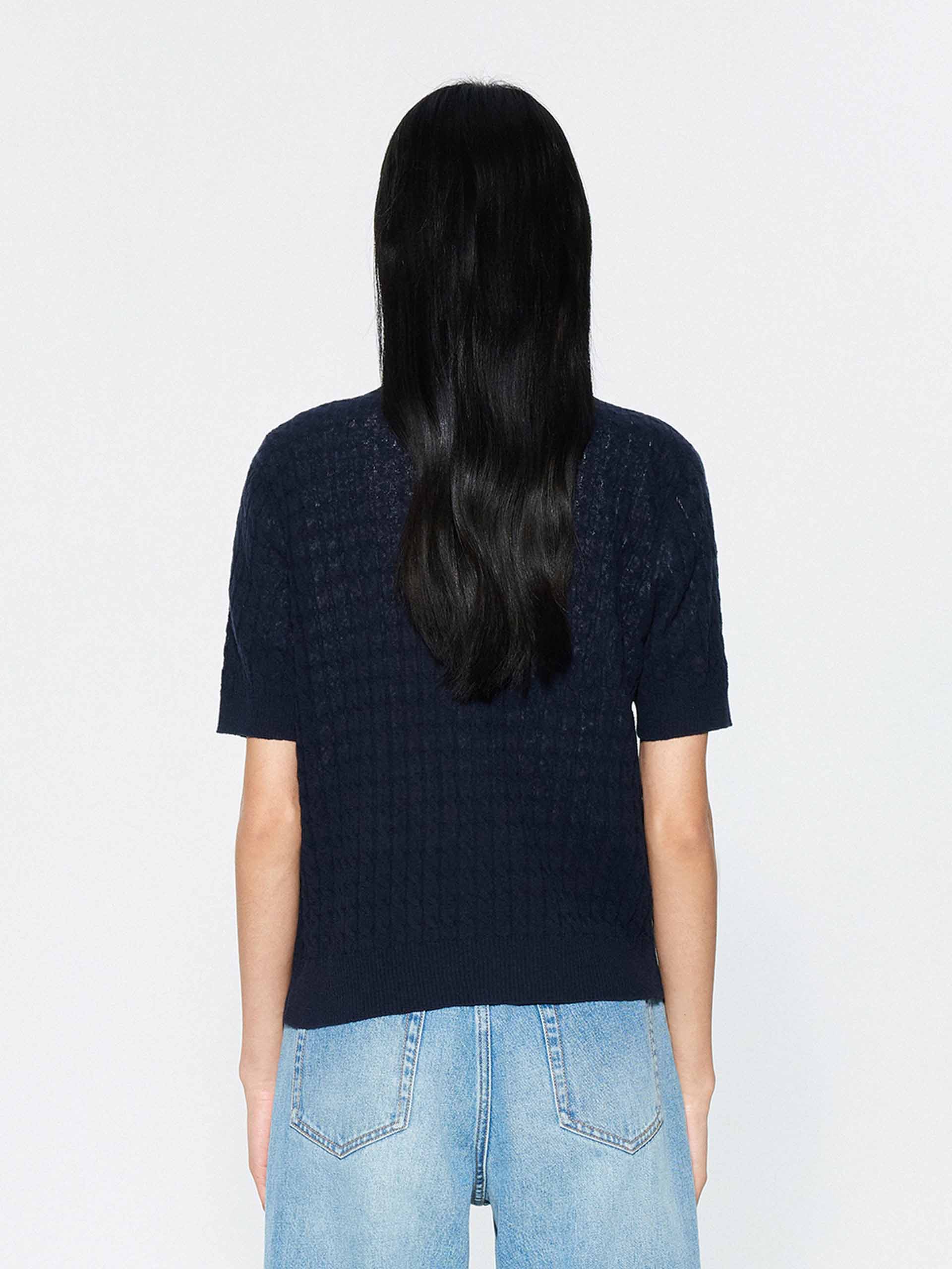 Round Neck Knitted Cardigan - Image 6