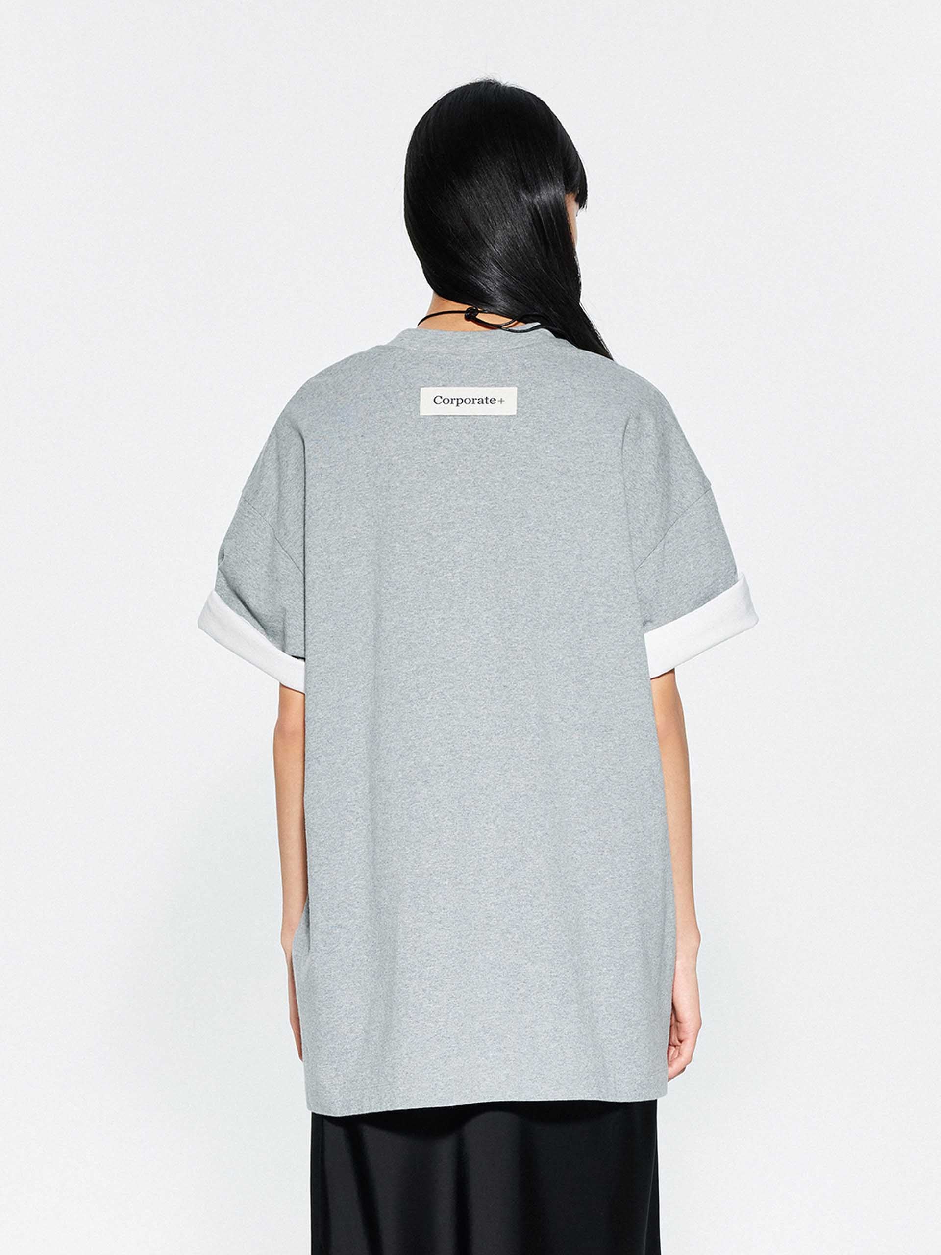 Round Neck Midi Length T-shirt - Image 14