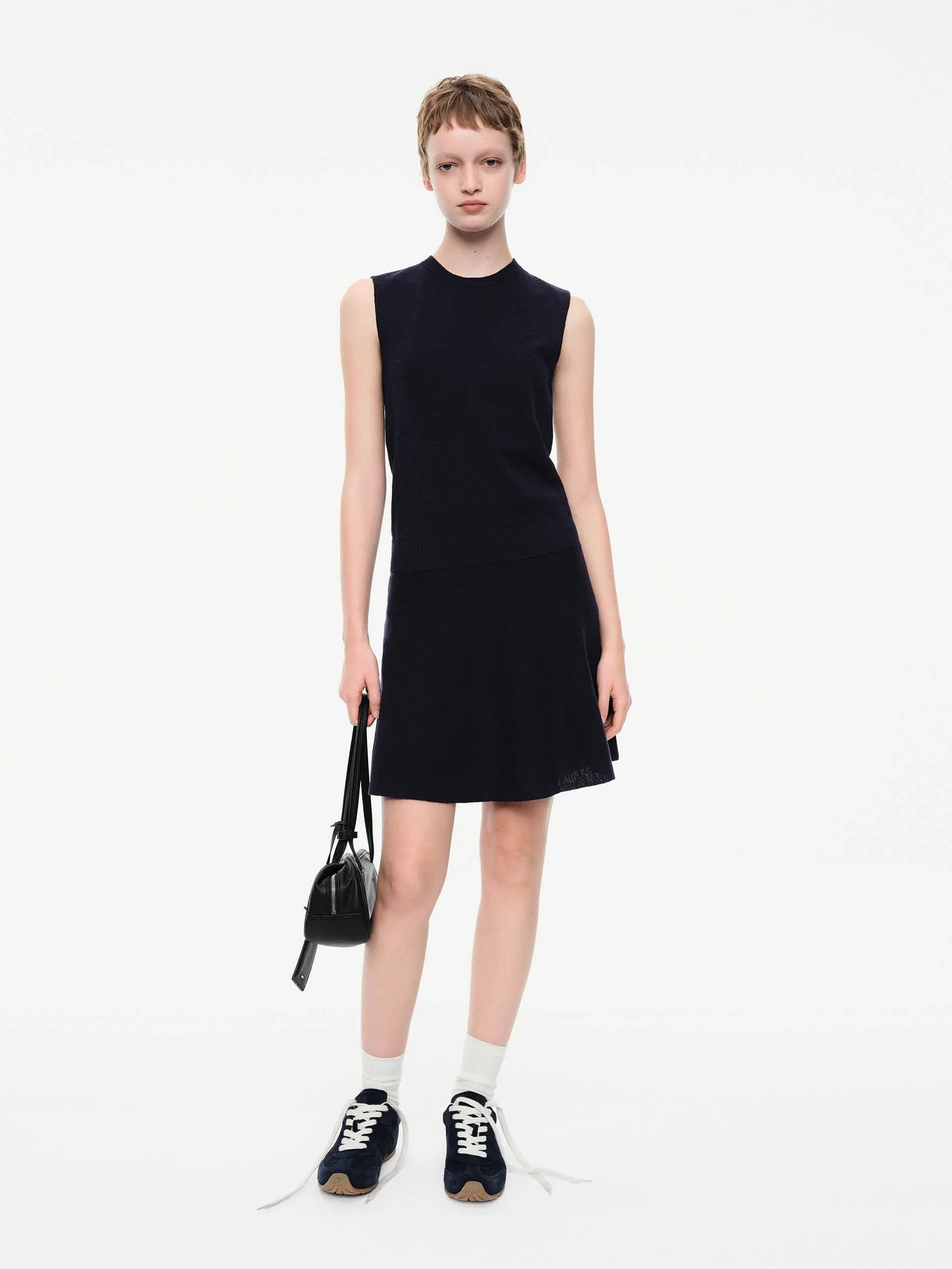 Round Neck Mini Dress - Image 2