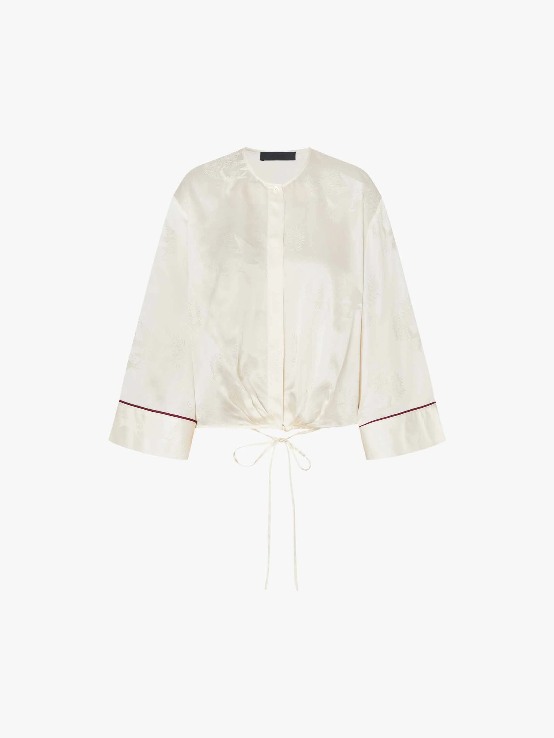 Round Neck Satin Blouse - Image 5