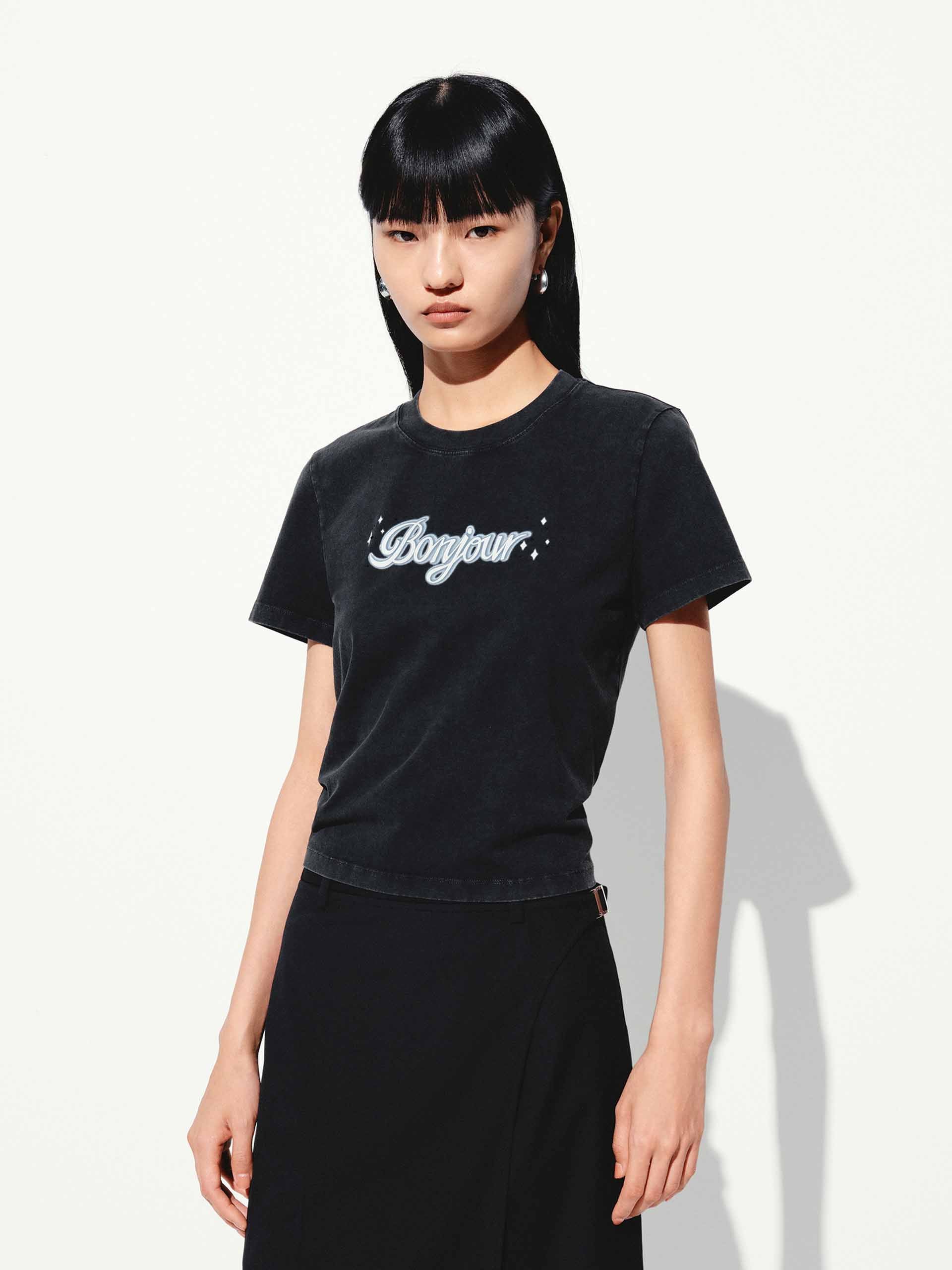 Round Neck Slim Fit T-shirt - Image 6