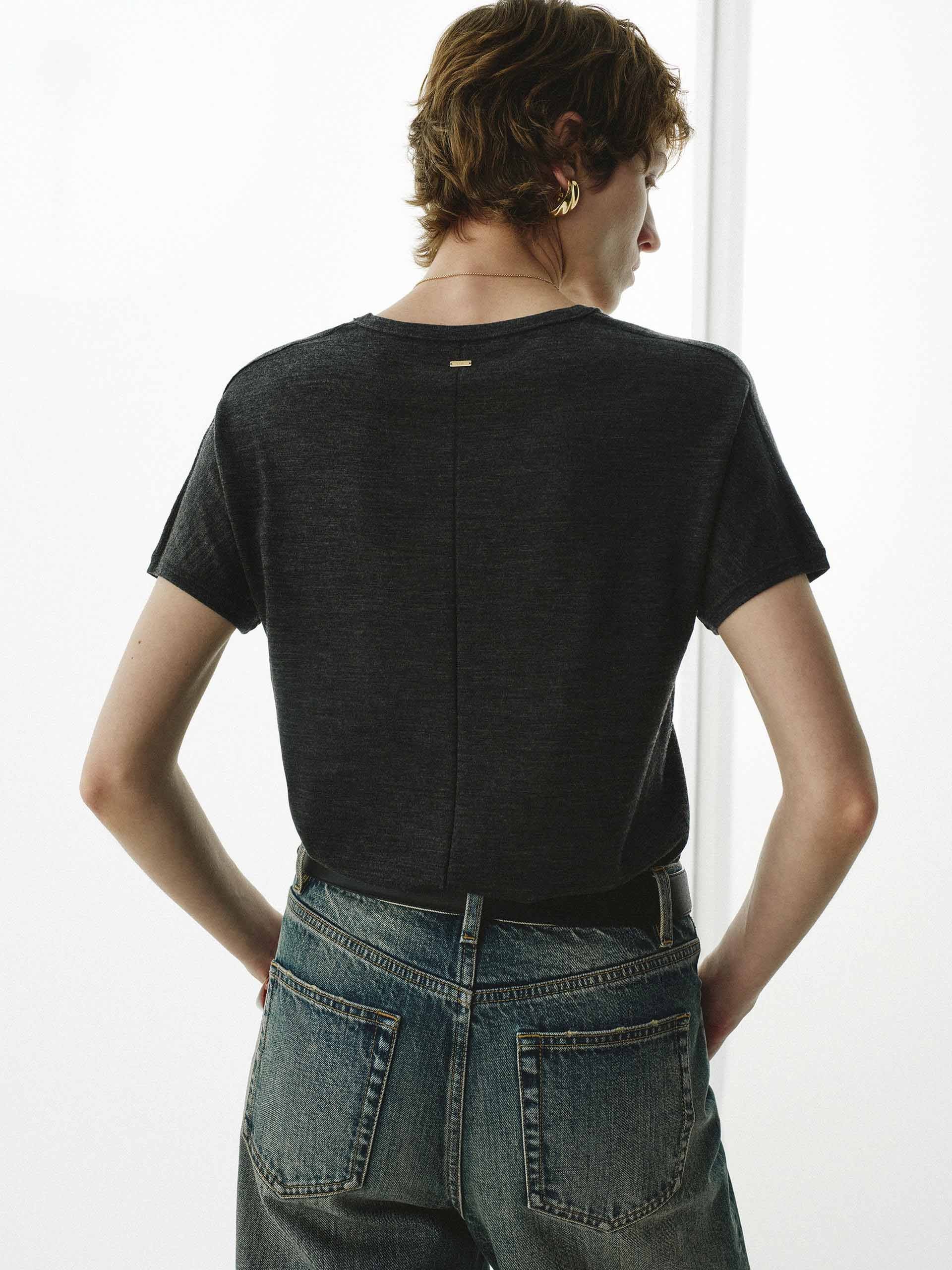 Round Neck Wool Knit Top - Image 3