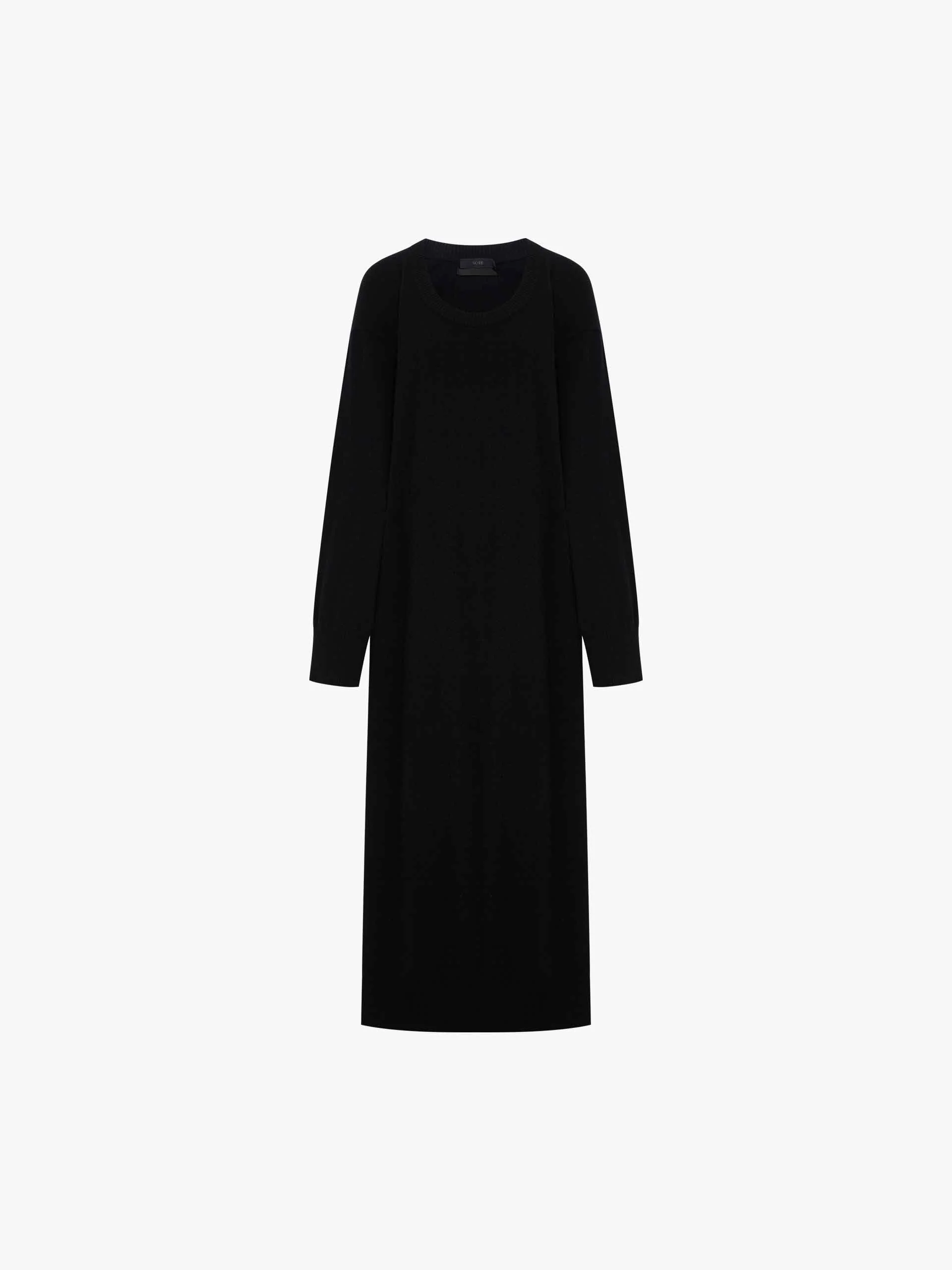 Scoop Neck Loose Dress - Image 5