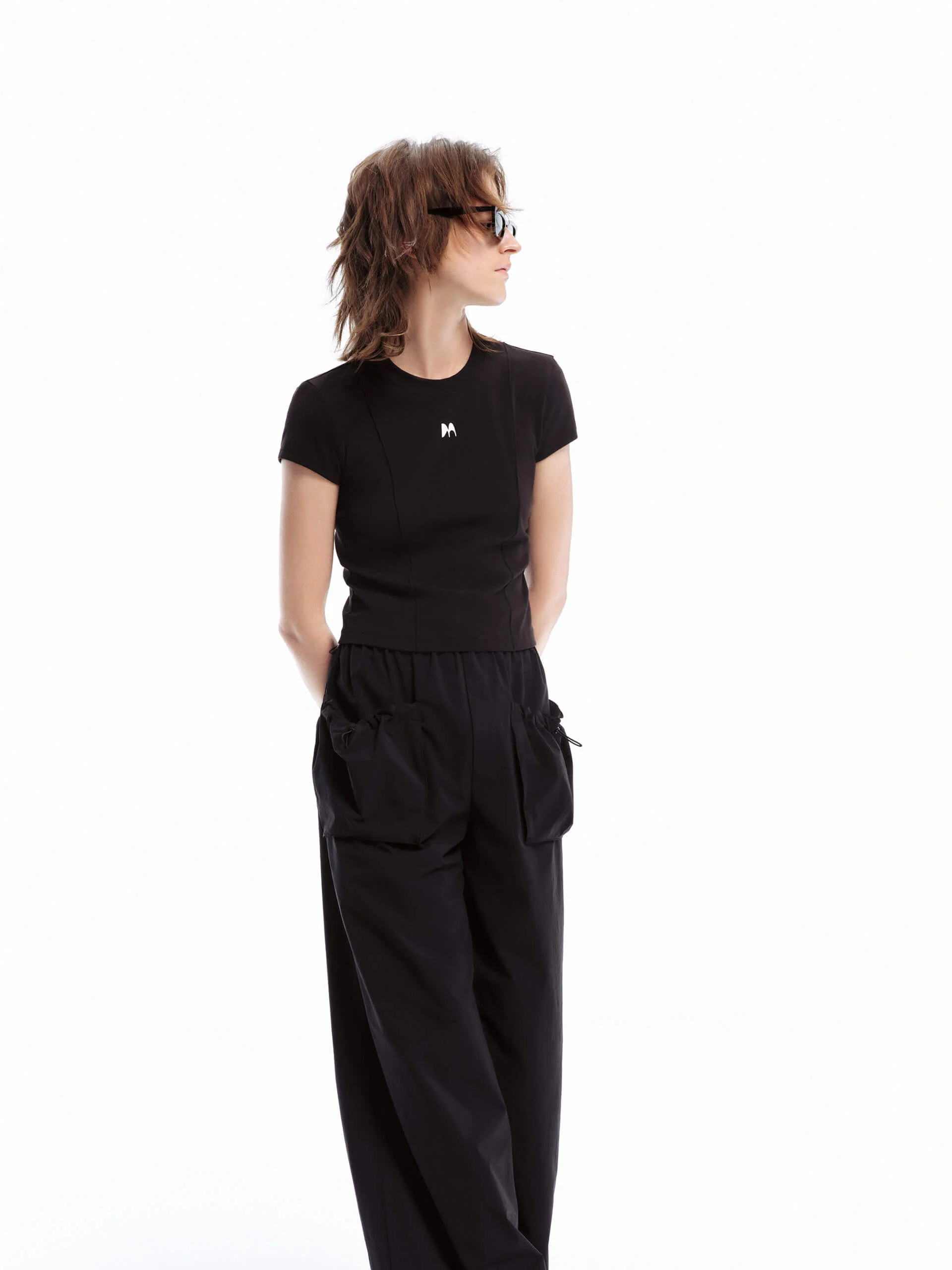 Seams Detail Cropped T-shirt - Image 19