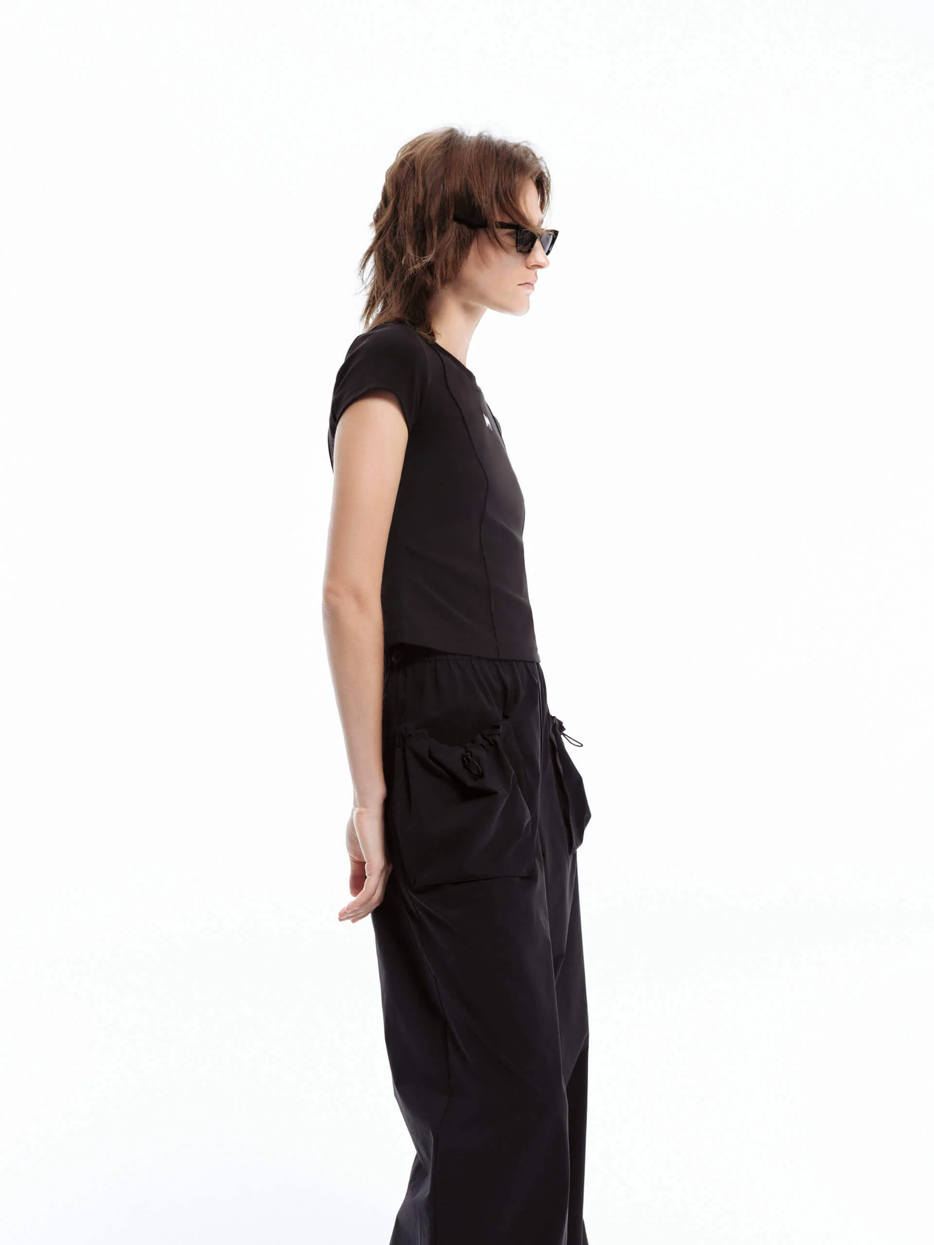 Seams Detail Cropped T-shirt - Image 21