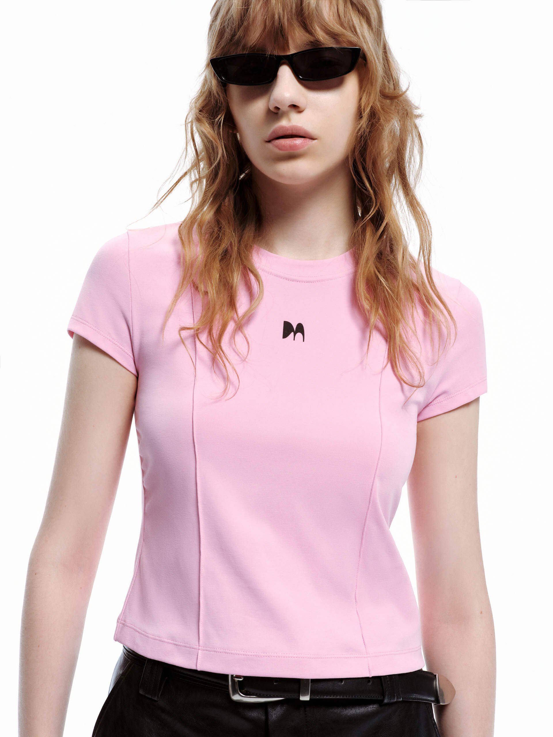 Seams Detail Cropped T-shirt - Image 26