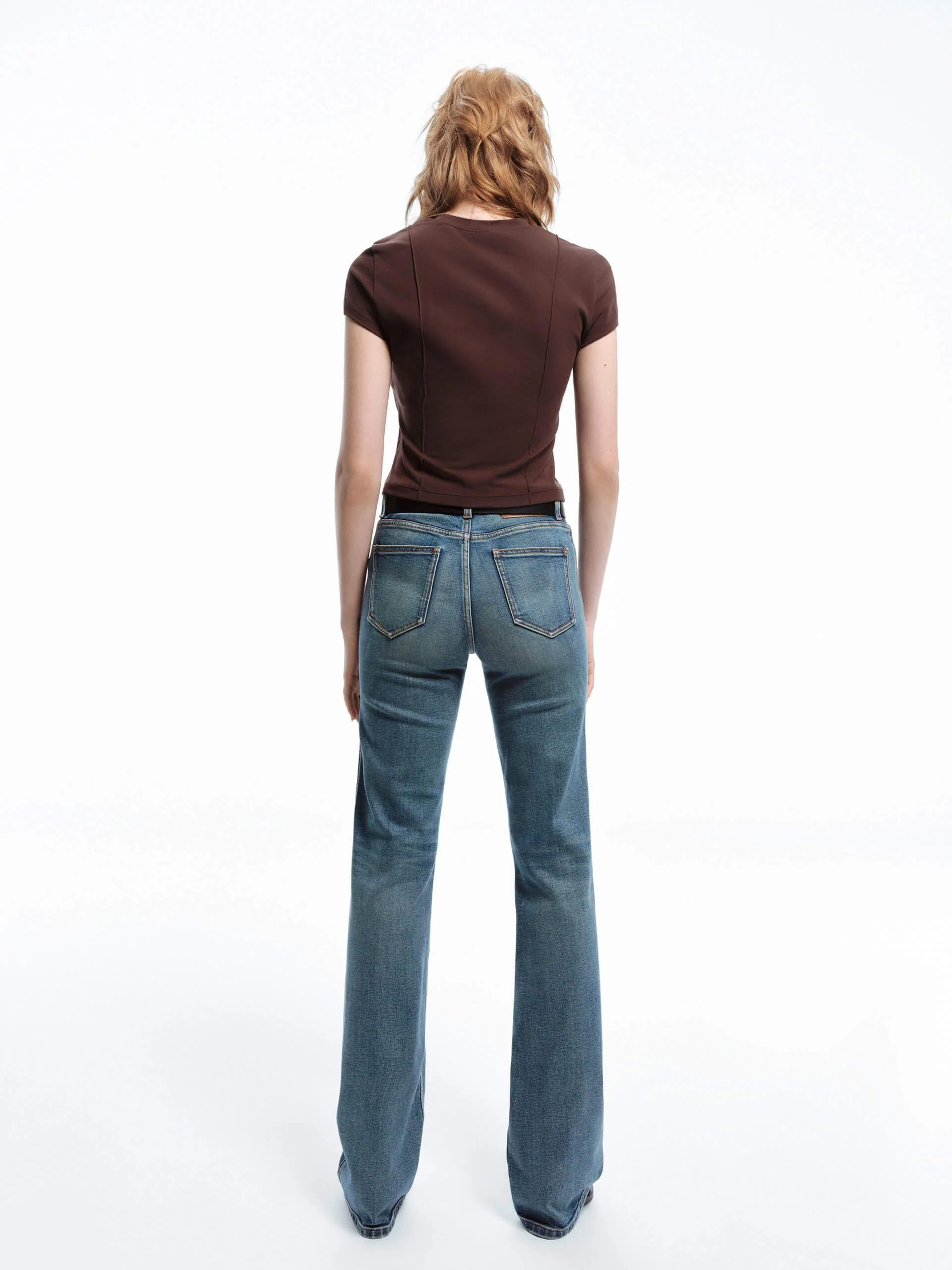 Seams Detail Cropped T-shirt - Image 3