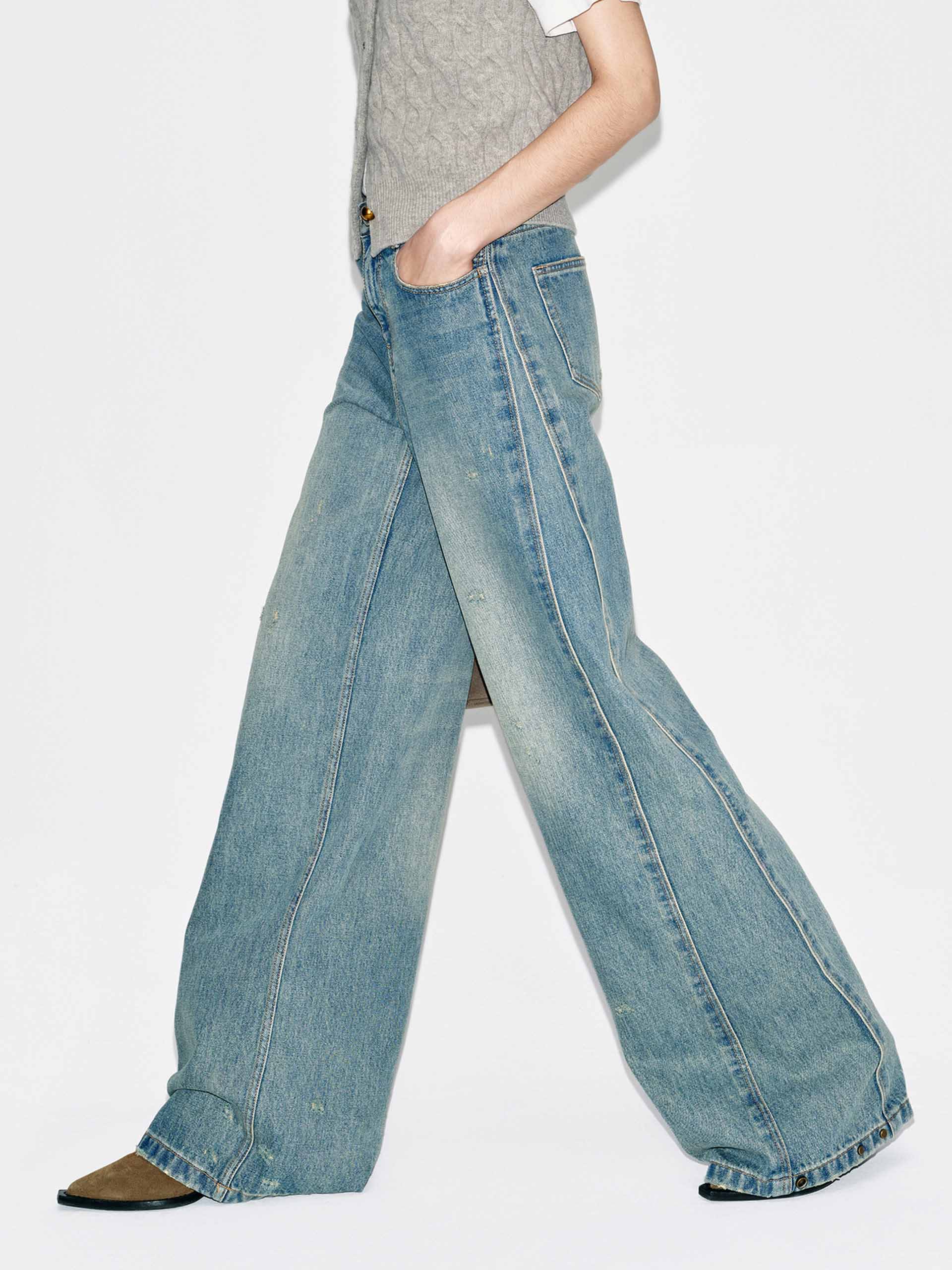 Seams Detail Ripped Jeans - Image 3
