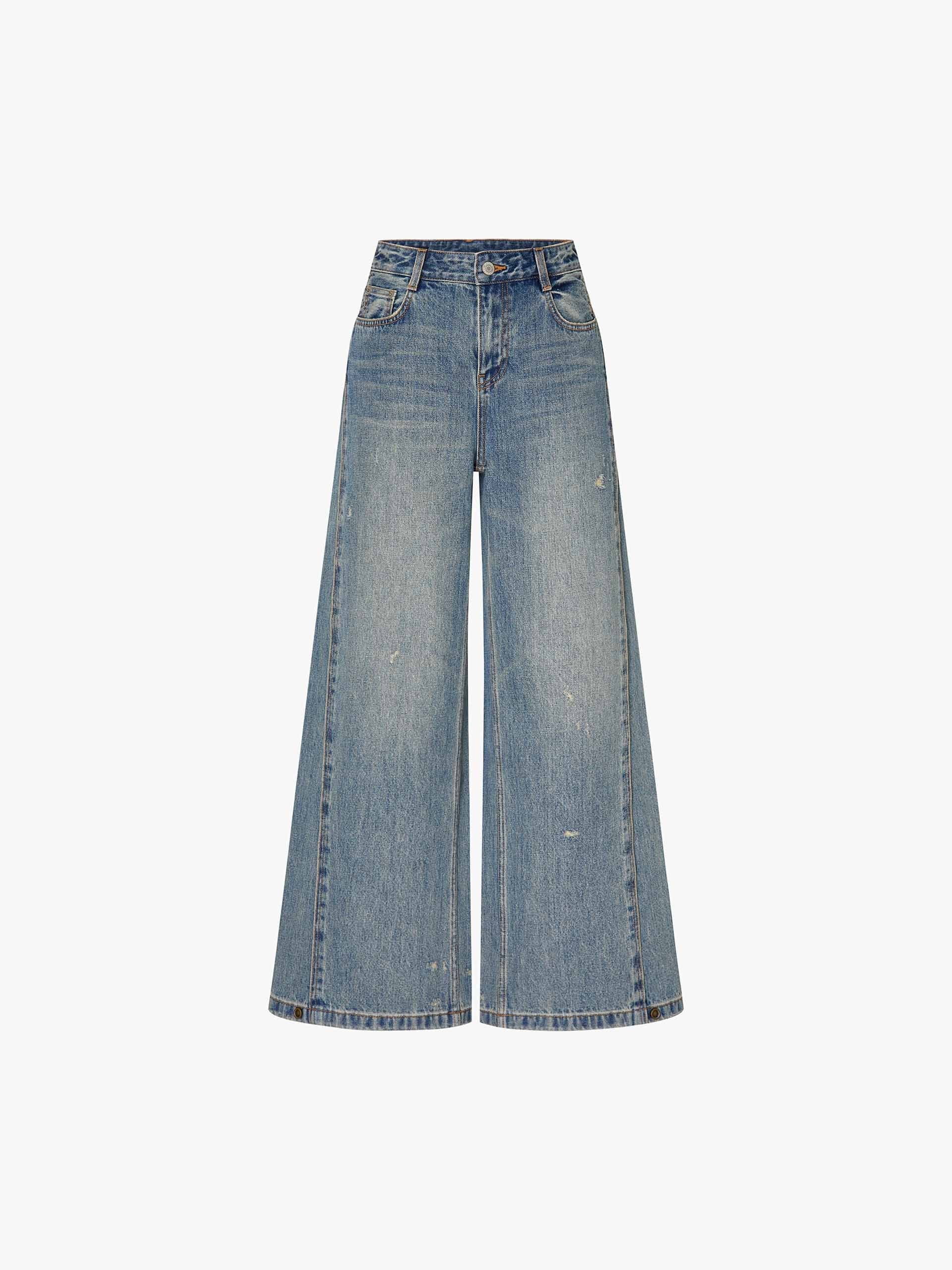 Seams Detail Ripped Jeans - Image 5