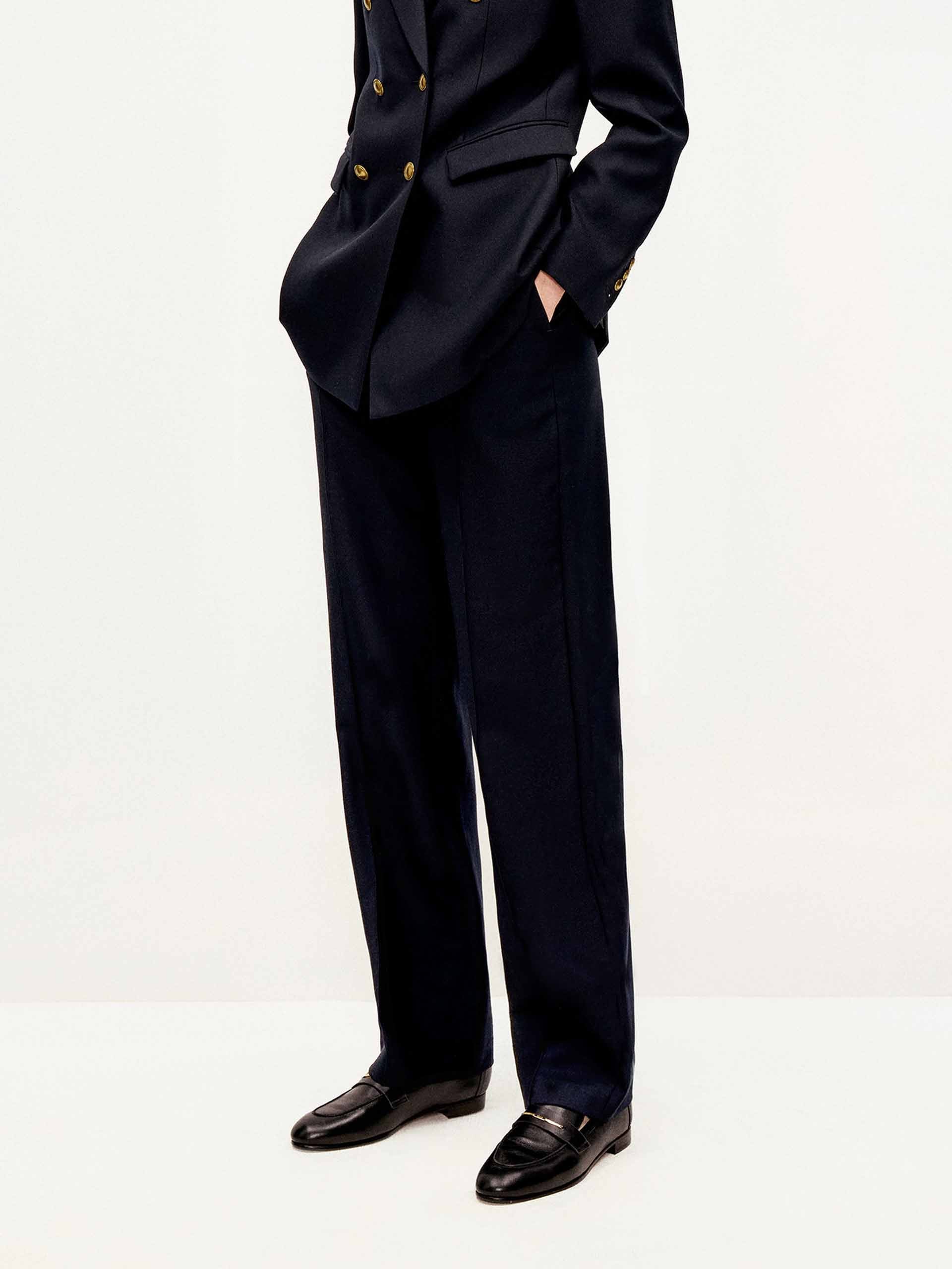 Seams Detail Wool Trousers - Image 7