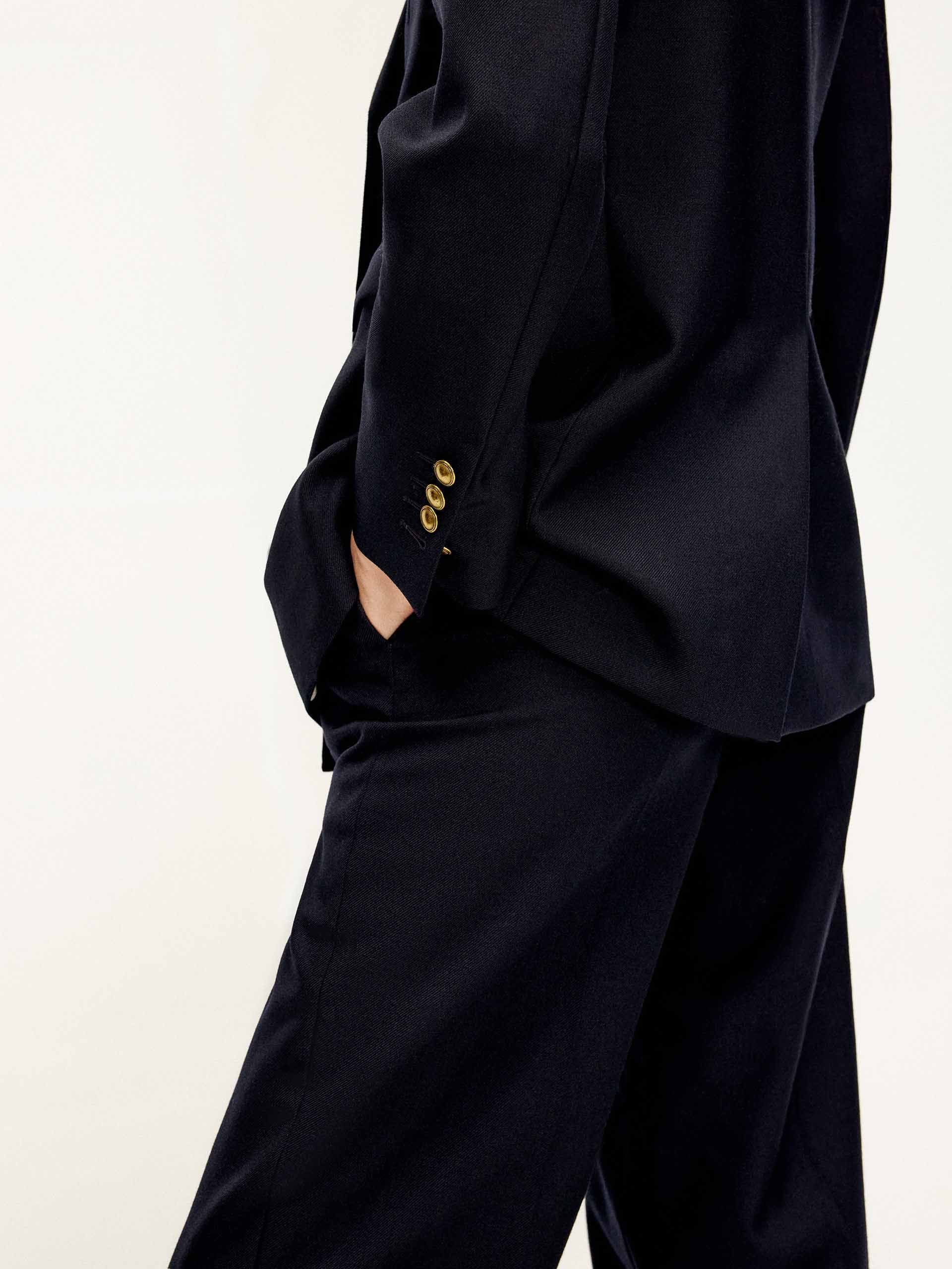 Seams Detail Wool Trousers - Image 8