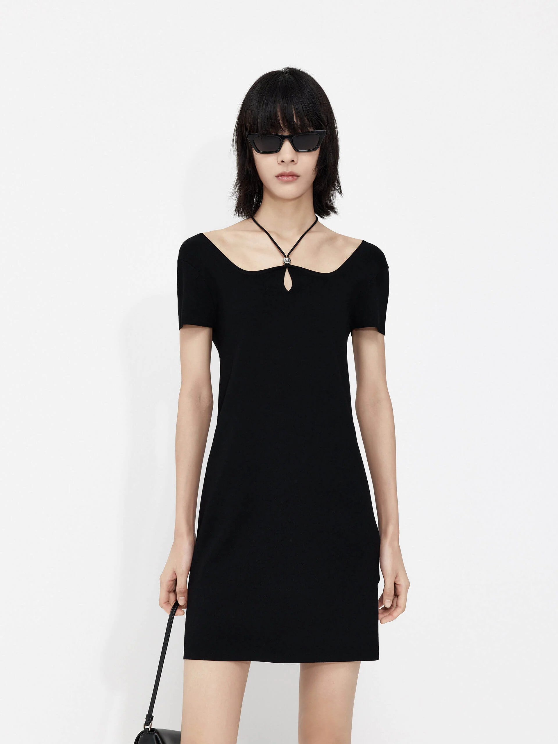 Self Tie Mini Dress - Image 7