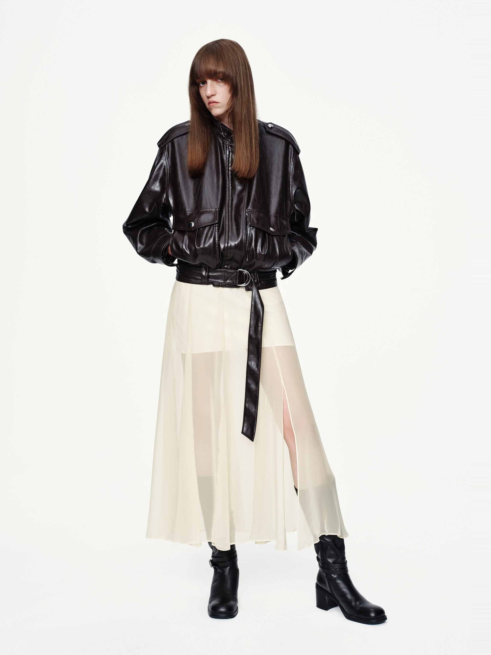 Semi-transparent Midi Skirt - Image 2