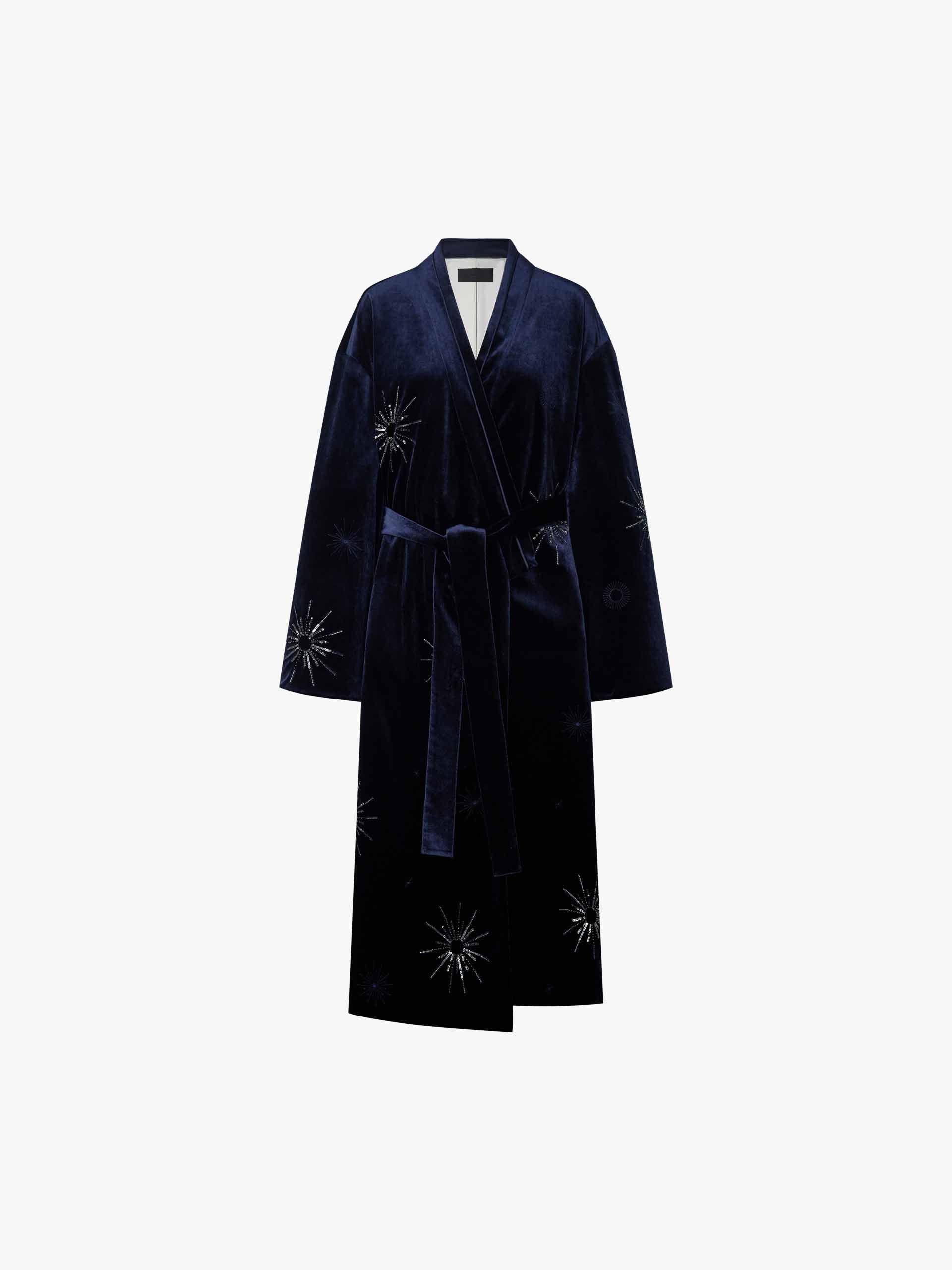 Sequin Collarless Overcoat - Image 5