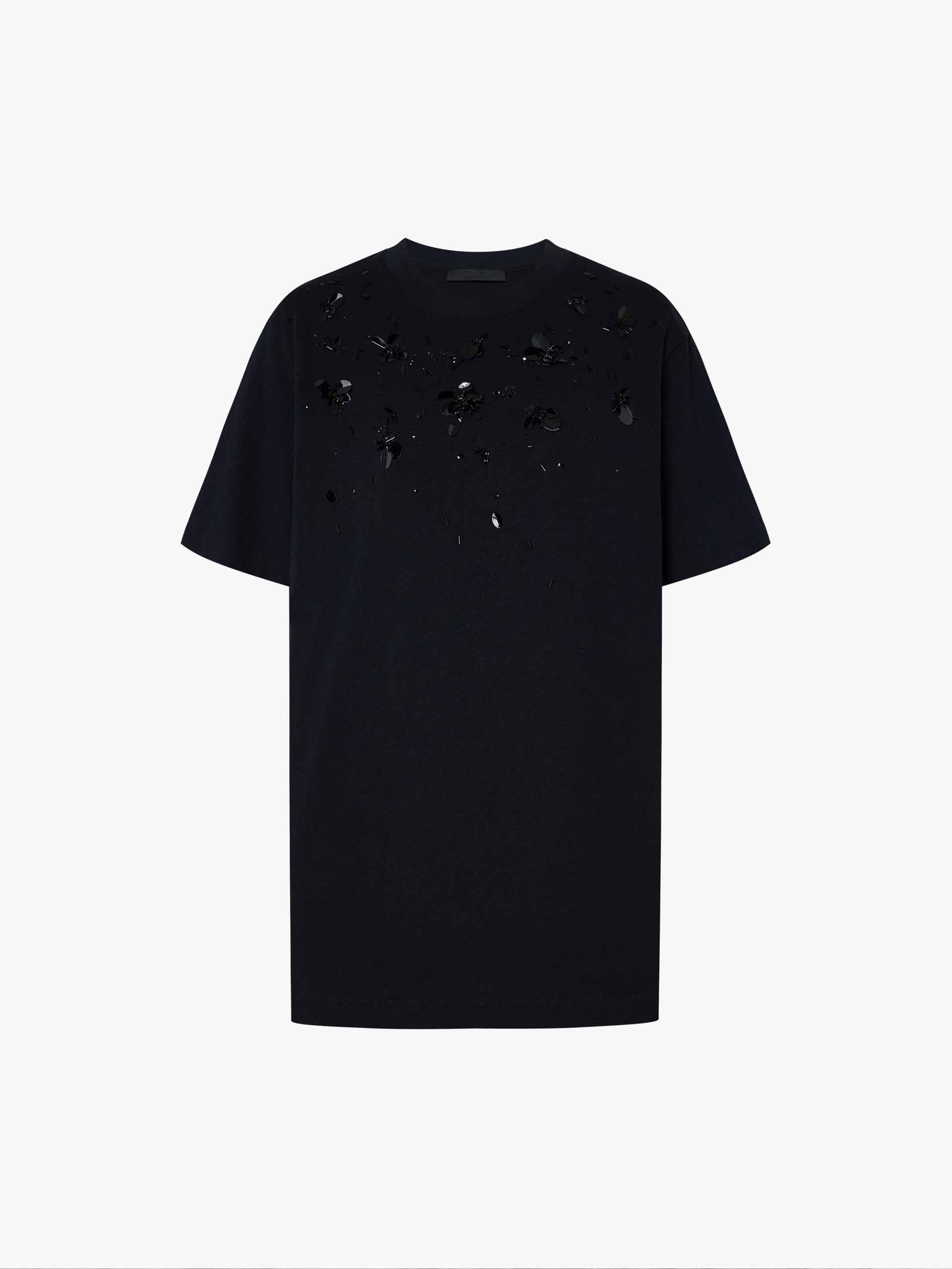 Sequin Detail Cotton T-shirt - Image 13