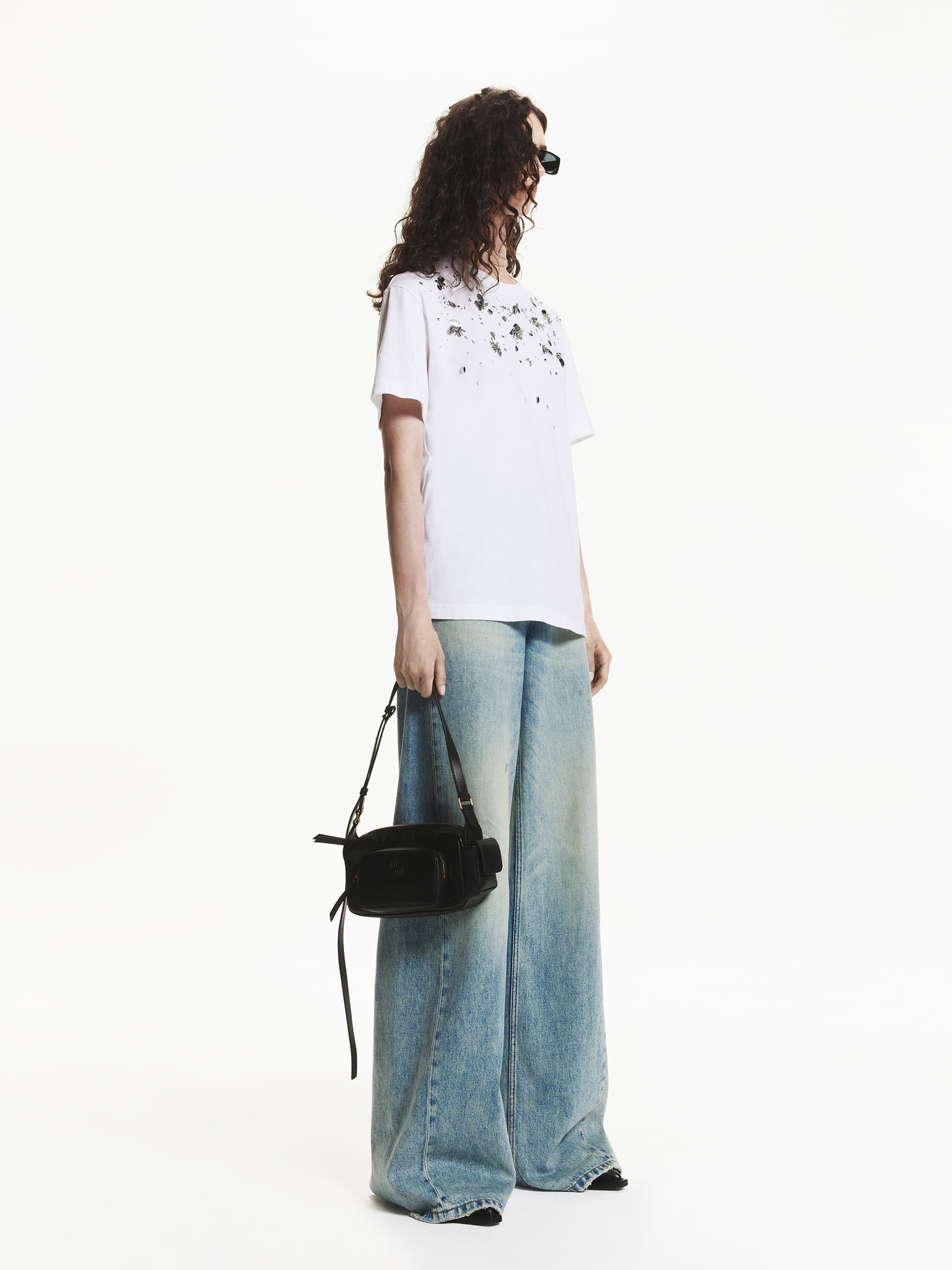 Sequin Detail Cotton T-shirt - Image 3