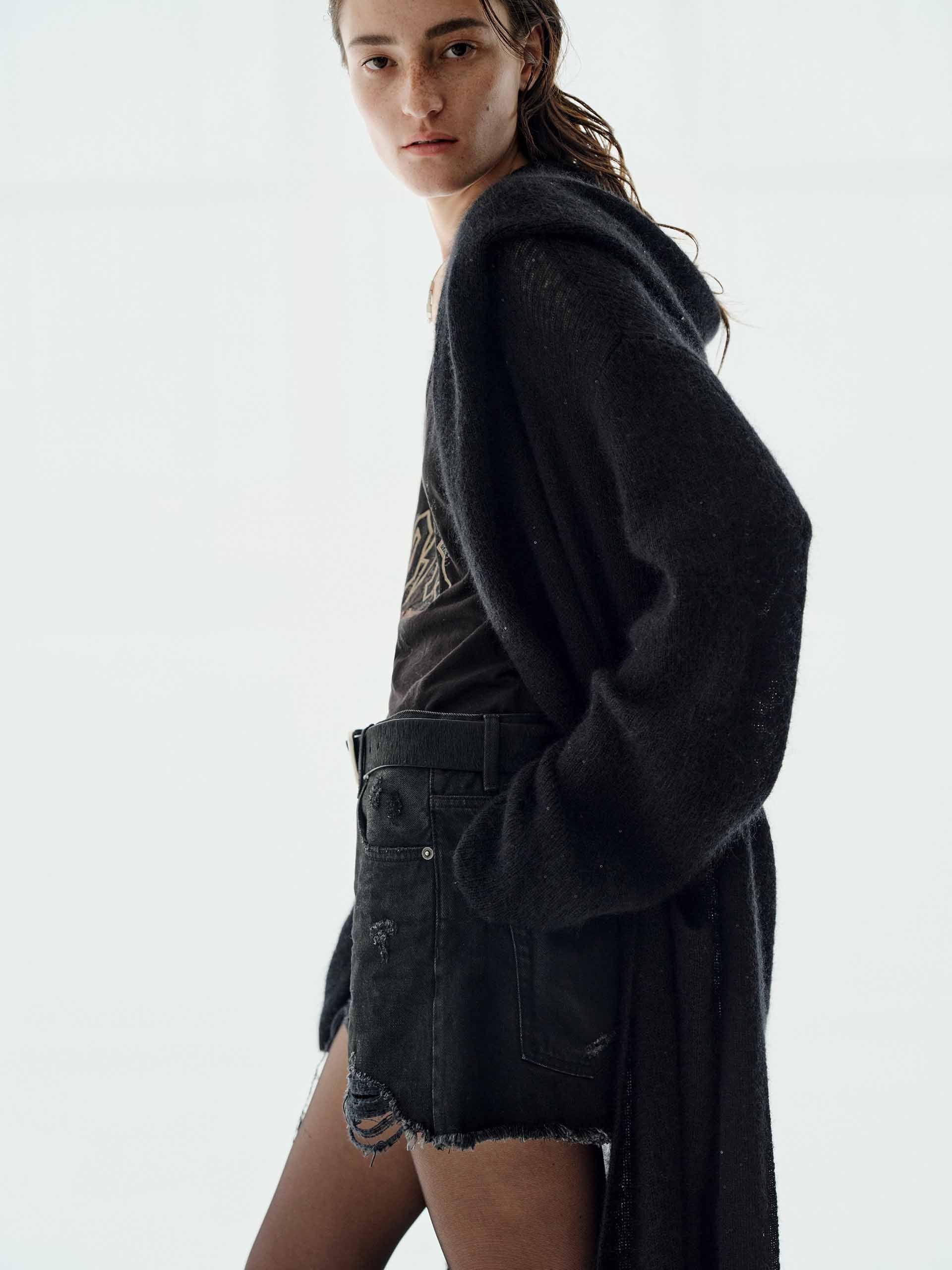 Sequin Detail Long Cardigan - Image 8