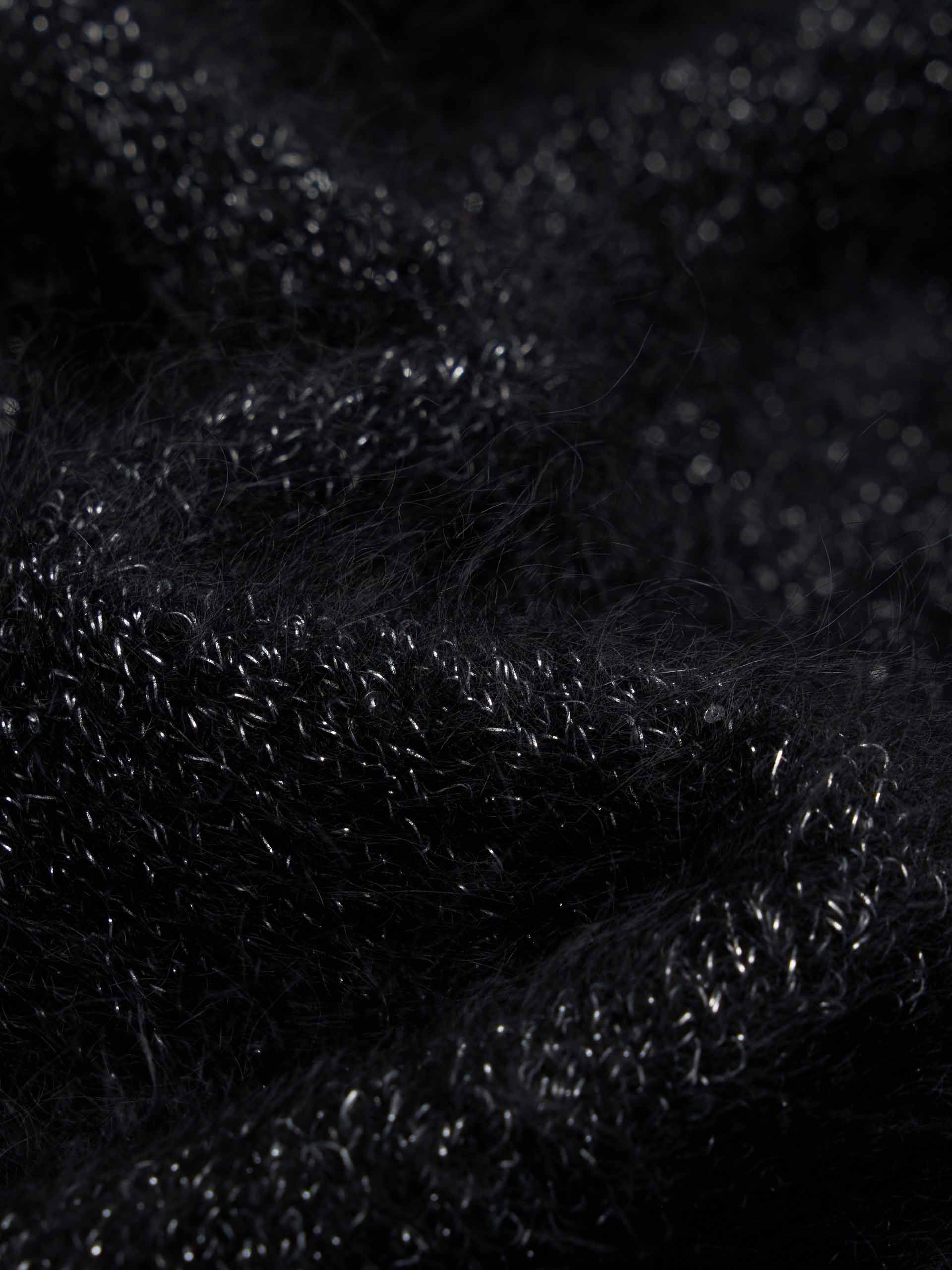 Sequin Detail Loose Cardigan - Image 4