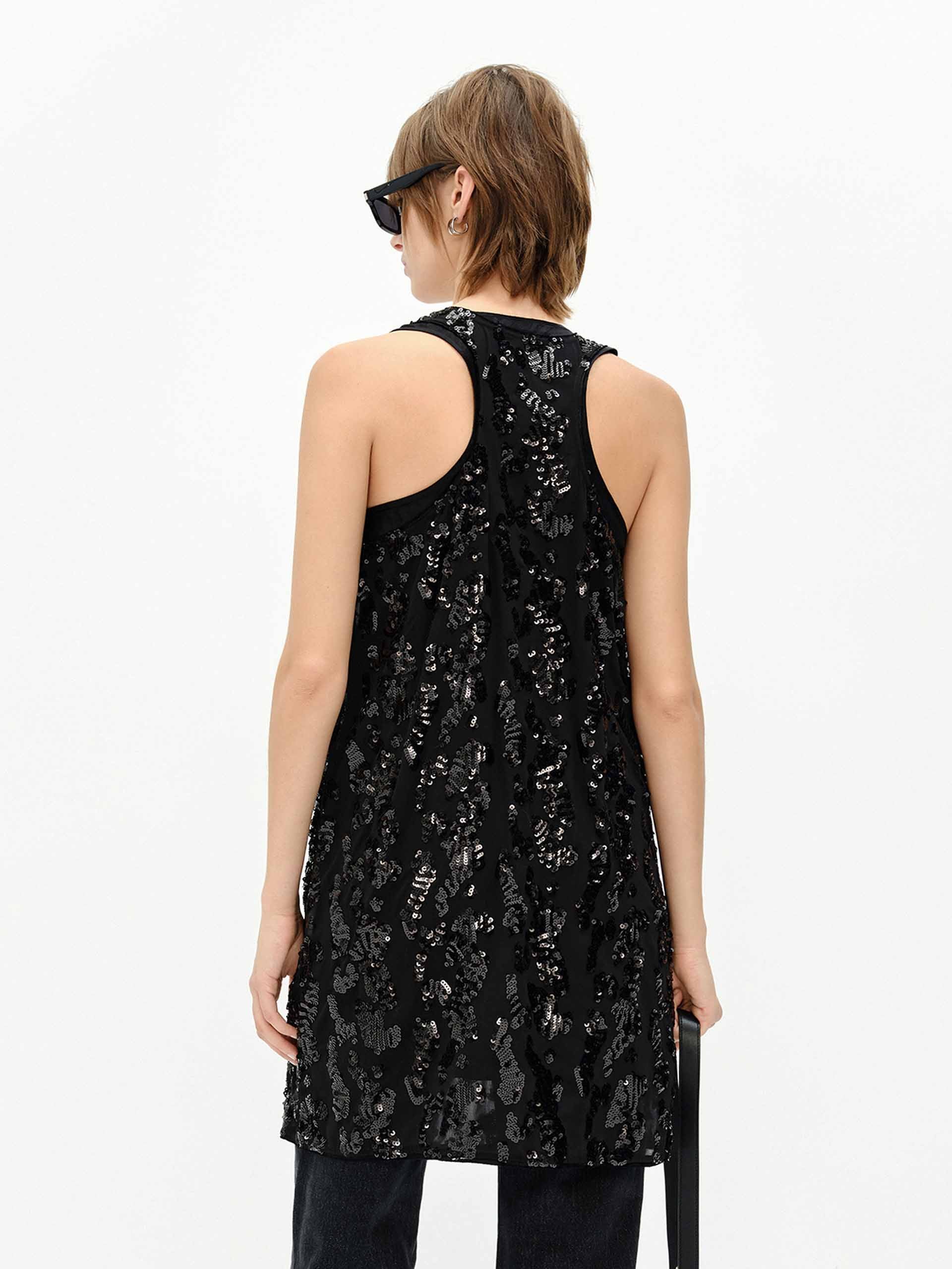 Sequin Finished Tank Dress - Image 3