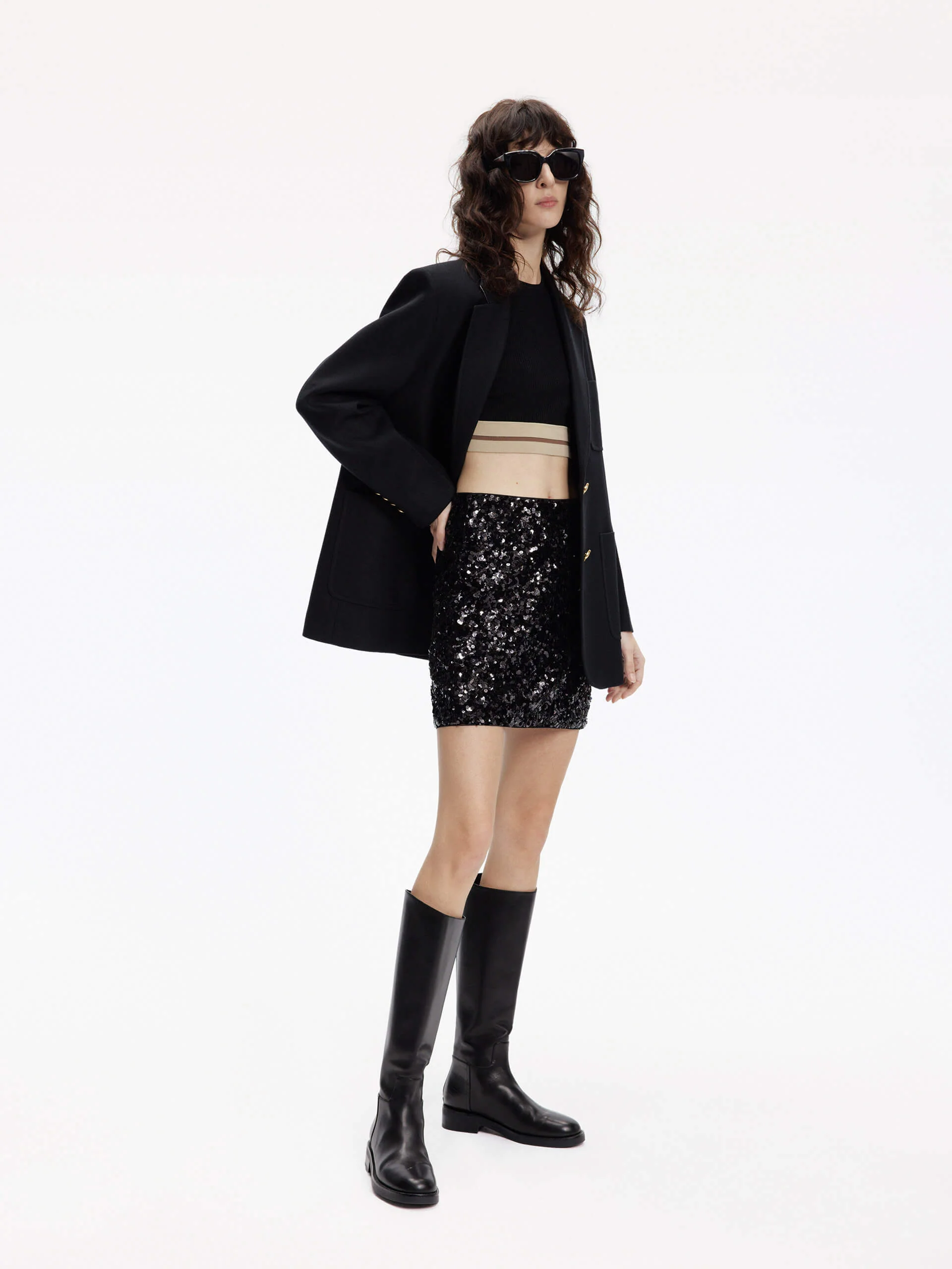 Sequined Mini Skirt - Image 3