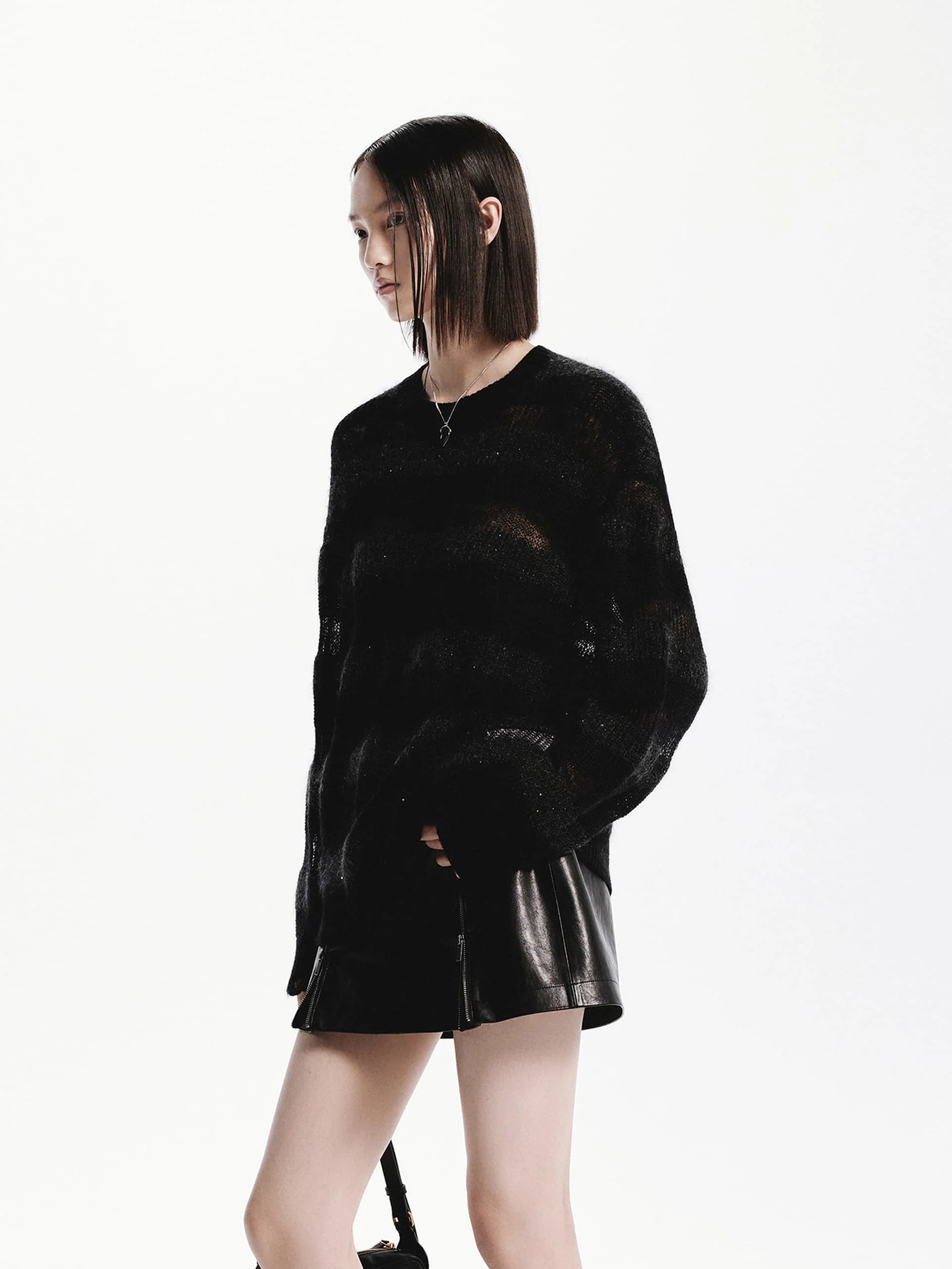 Sheer Distressed Sweater - Image 6