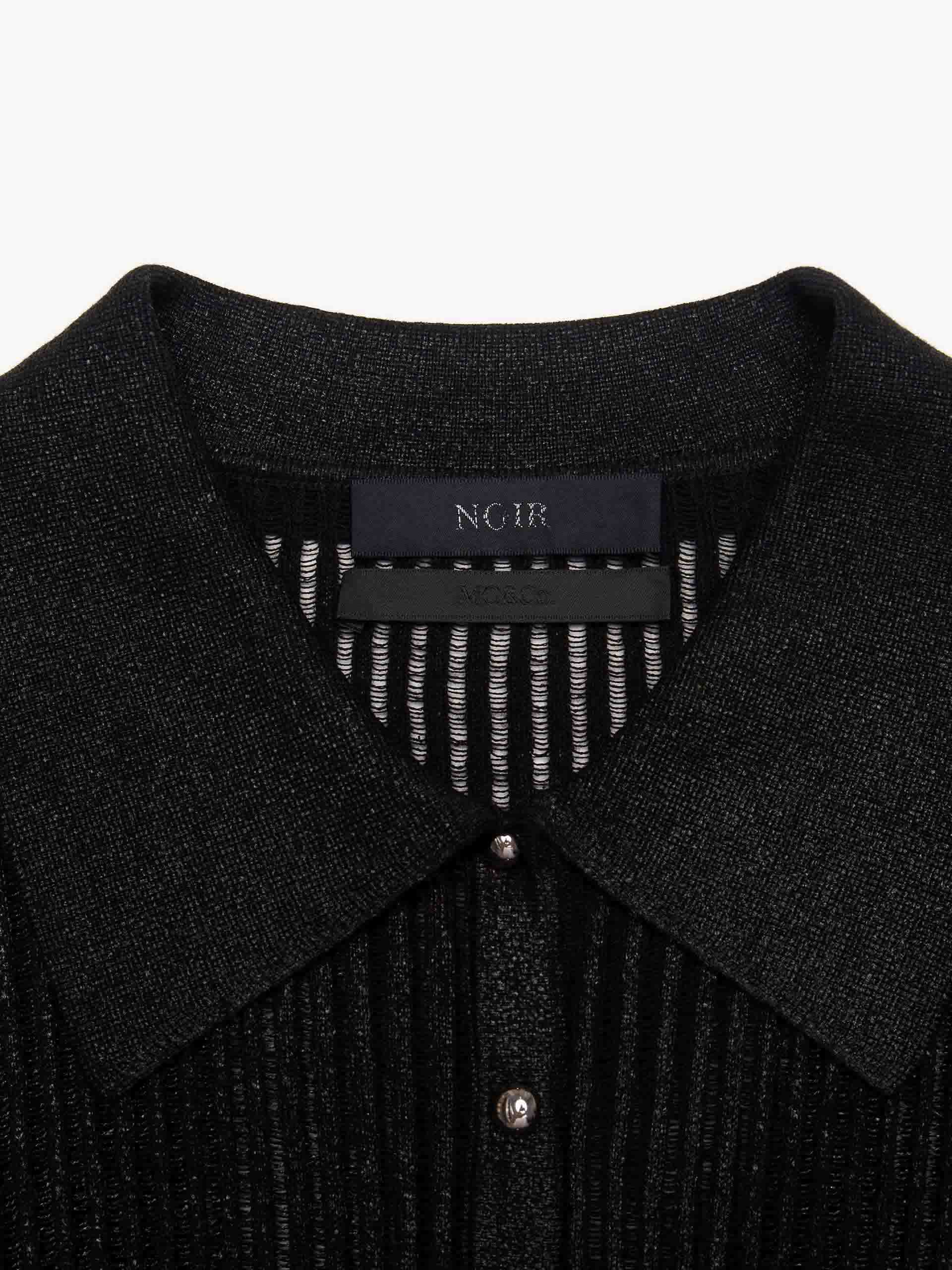 Sheer Ribbed Knit Top - Image 8