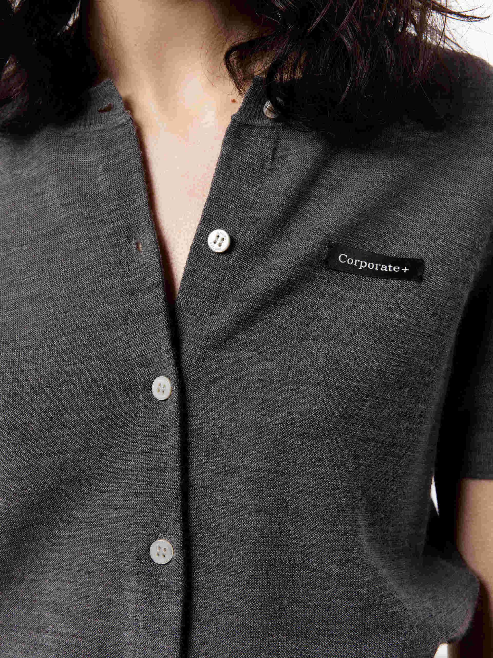 Short Sleeve Knit Cardigan - Image 3