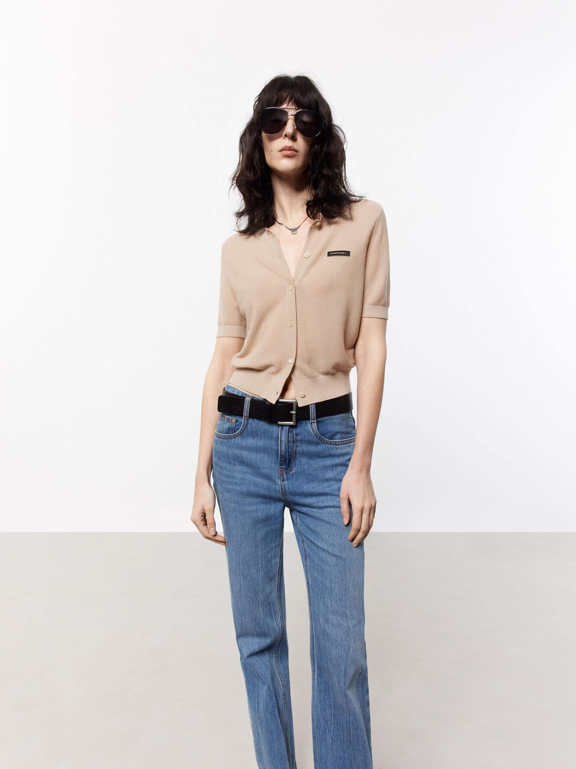 Short Sleeve Knit Cardigan - Image 9