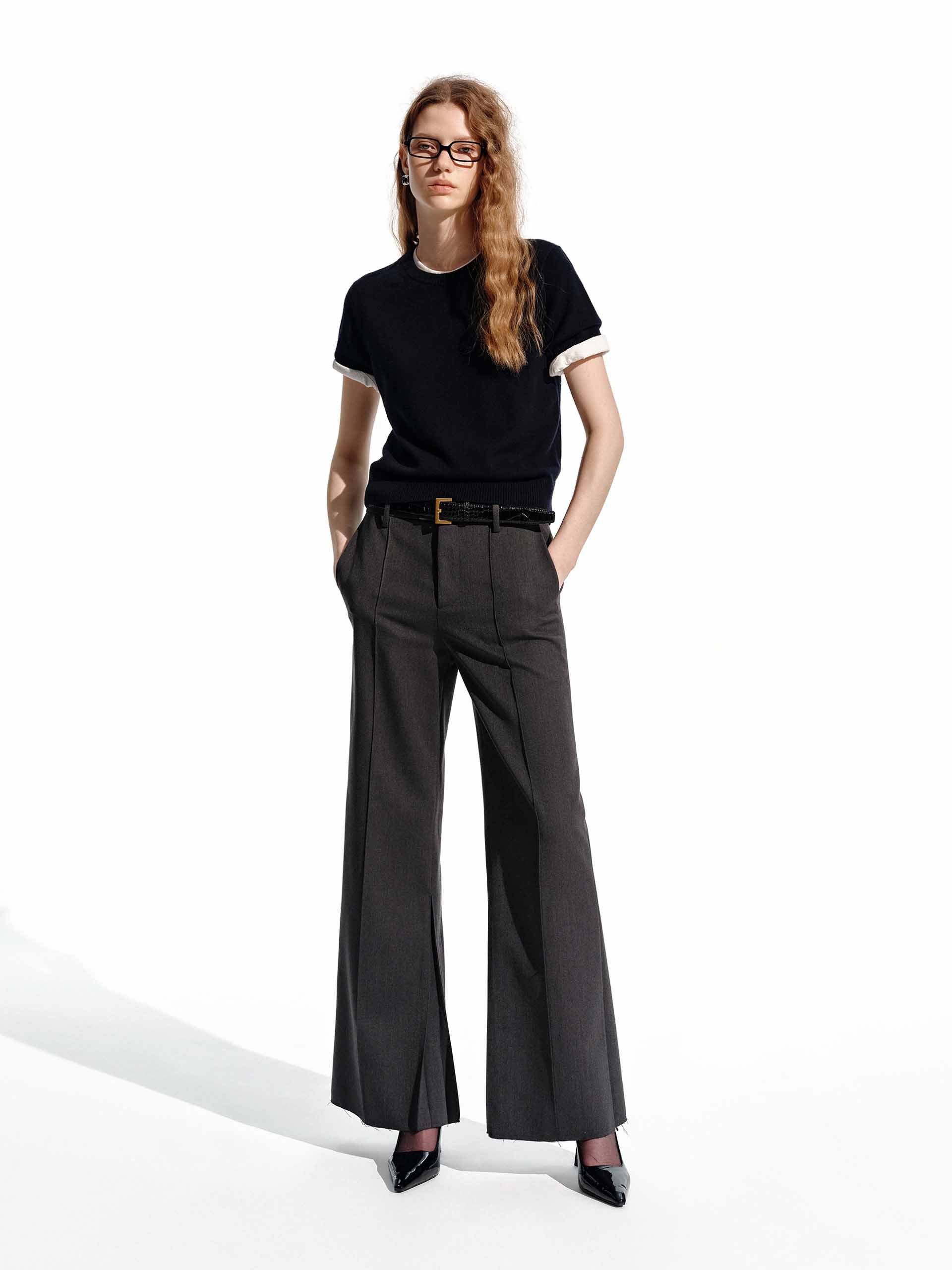 Short Sleeve Wool Top - Image 12