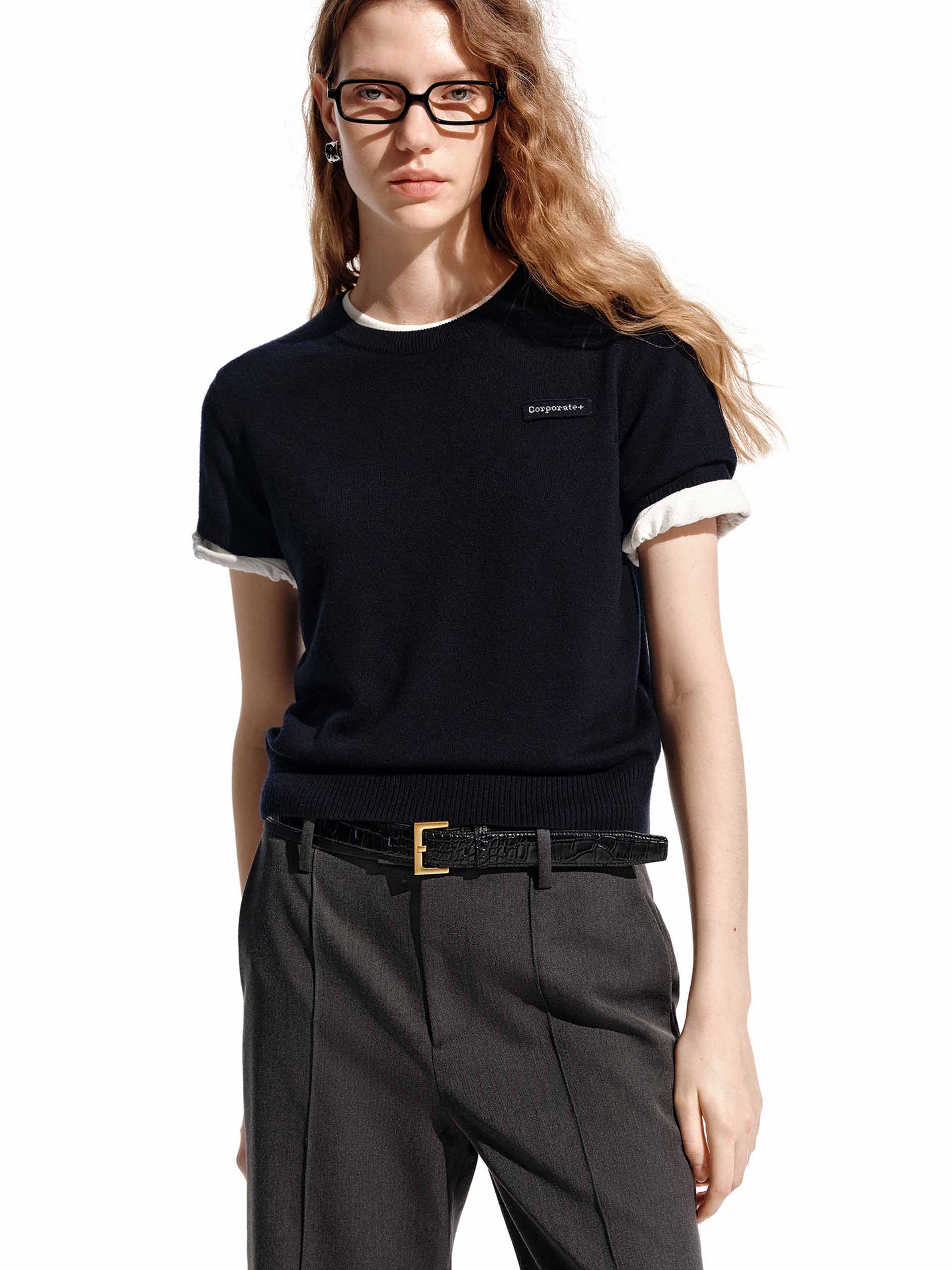 Short Sleeve Wool Top - Image 7